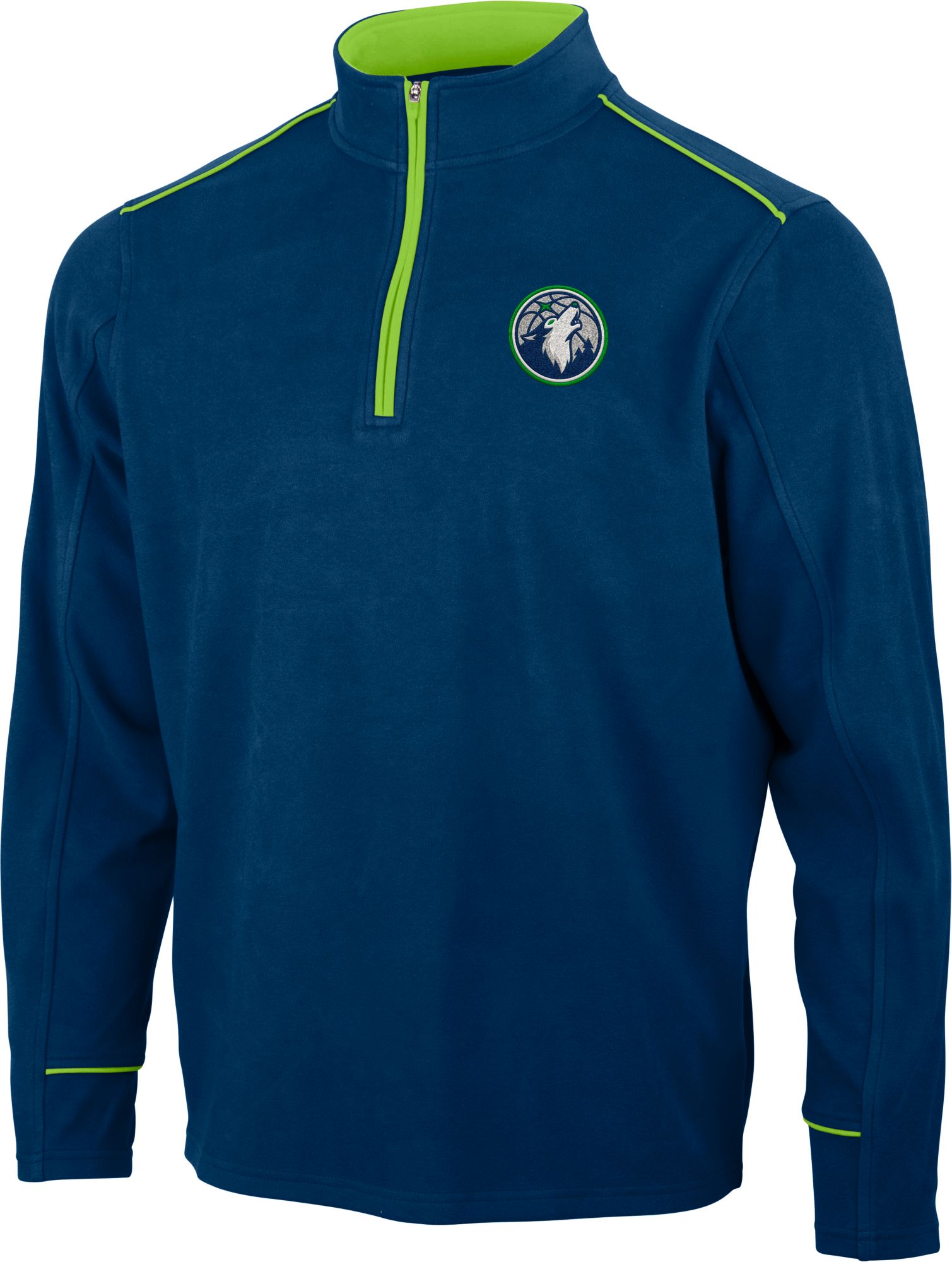 Antigua Men's Minnesota Timberwolves Leverage 1/4 Zip Pullover, XXL, Blue