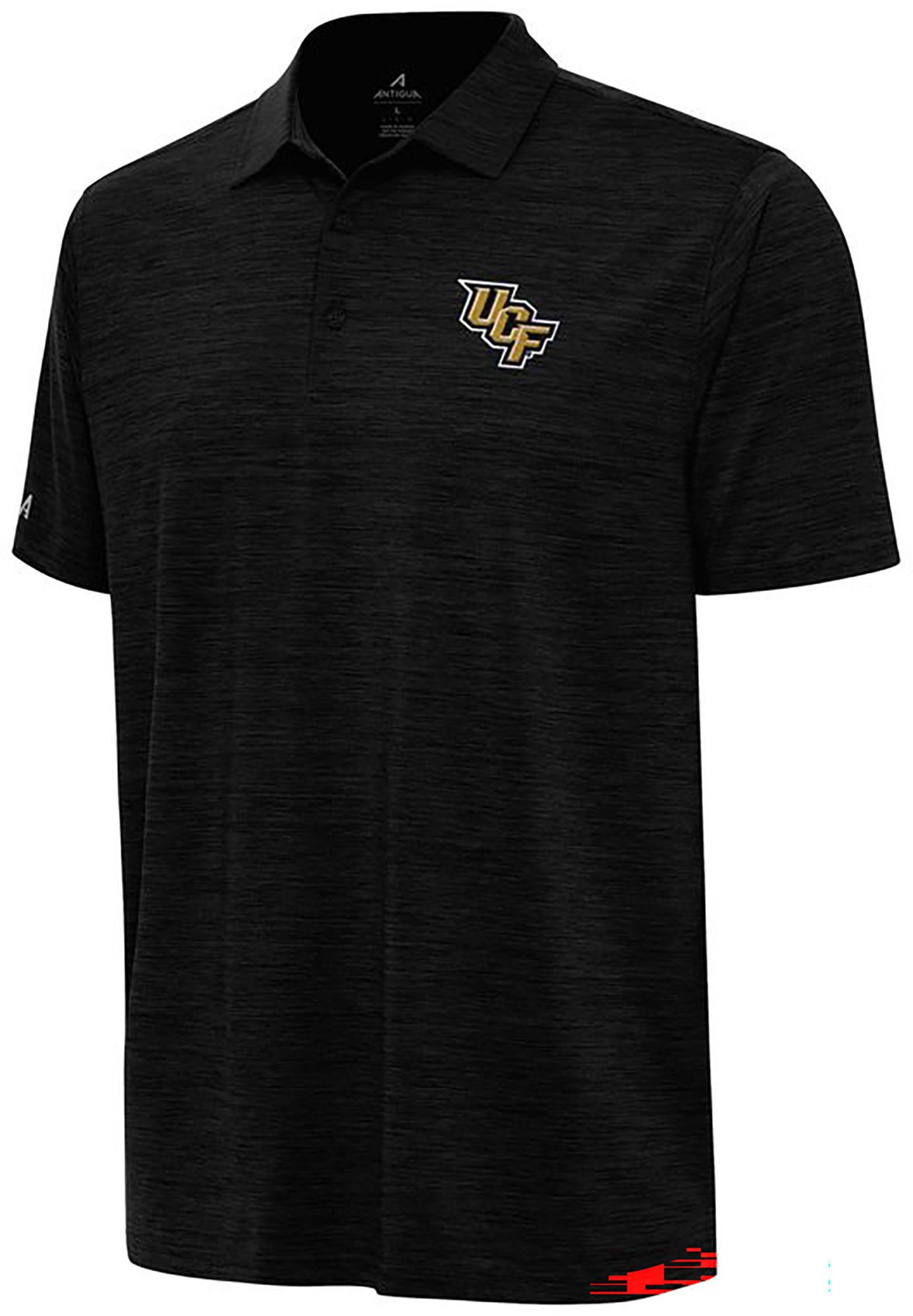 Antigua Men's UCF Knights Black Heather Layout Polo