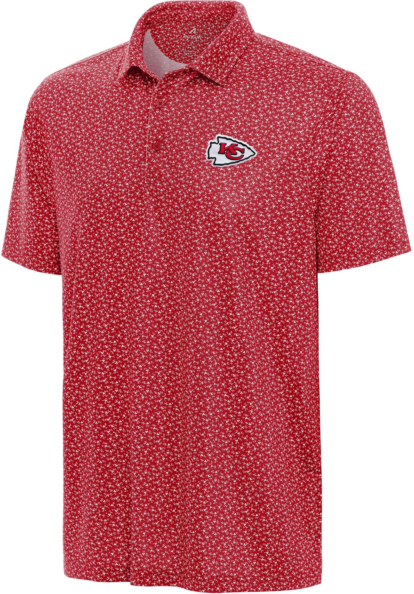 Antigua Men's Kansas City Chiefs Vigorous Polo
