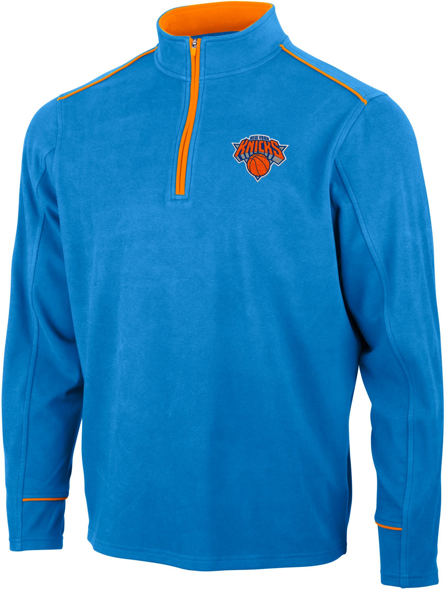 Antigua Men's New York Knicks Leverage 1/4 Zip Pullover