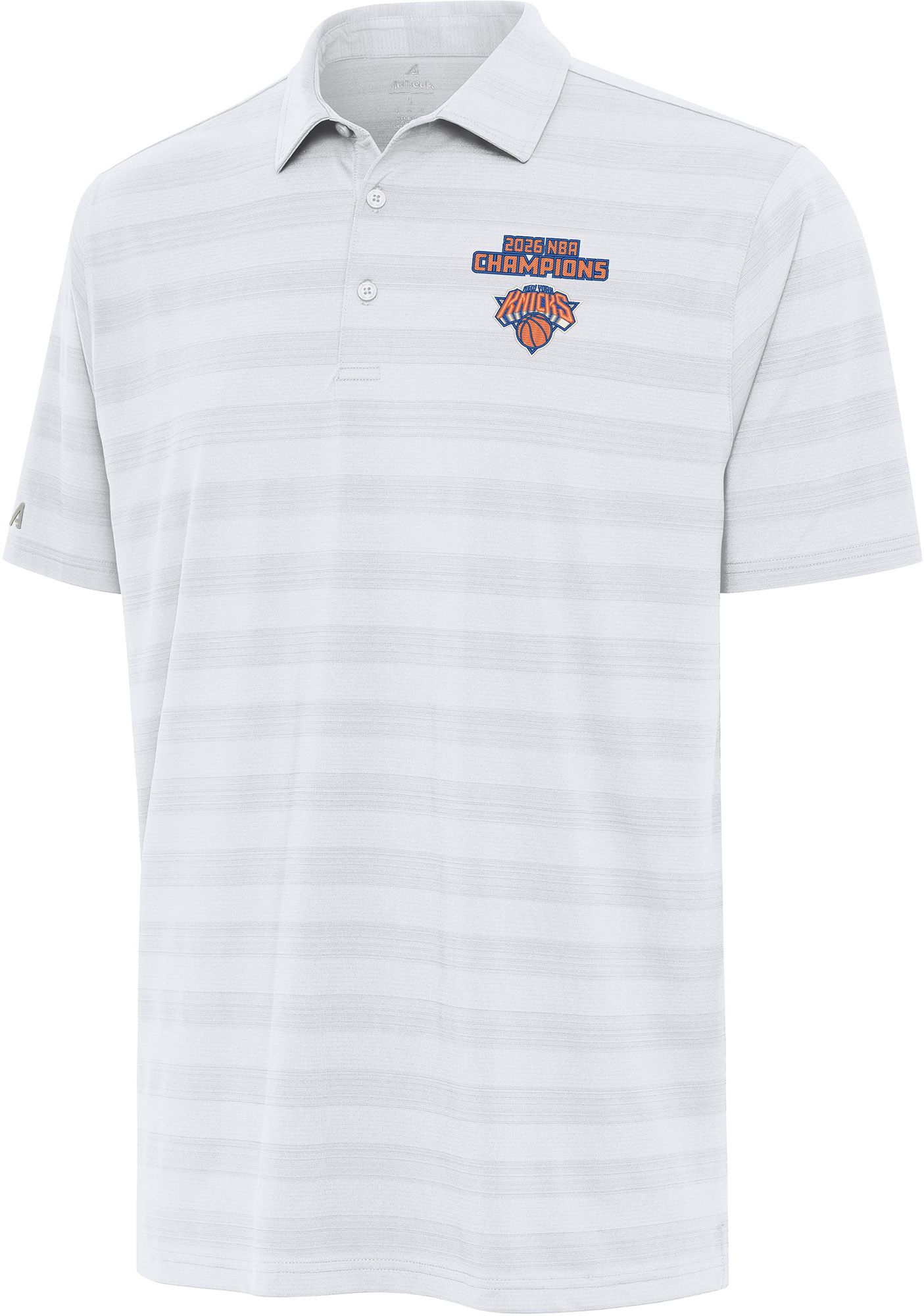 Antigua Adult 2026 NBA Champions New York Knicks Tunnel Polo