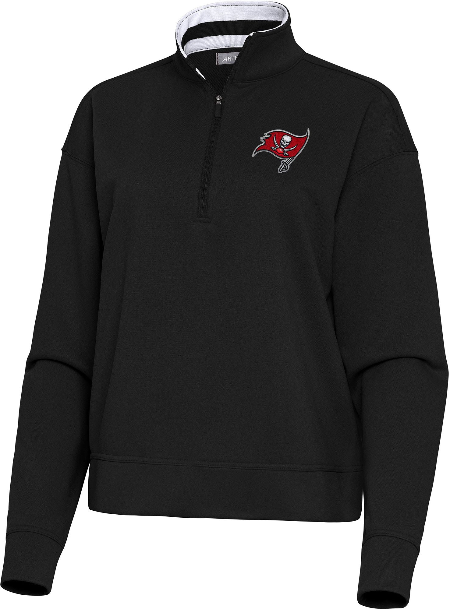 Antigua Women's Tampa Bay Buccaneers Goddess 1/2 Zip Pullover