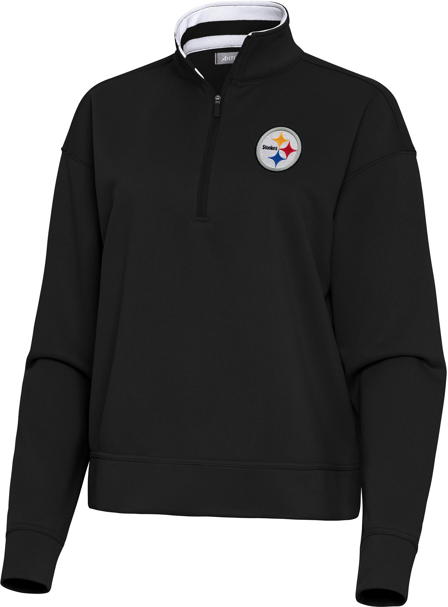 Antigua Women's Pittsburgh Steelers Goddess 1/2 Zip Pullover