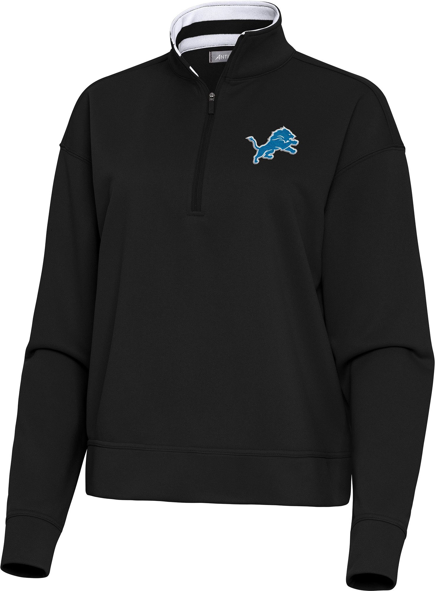 Antigua Women's Detroit Lions Goddess 1/2 Zip Pullover