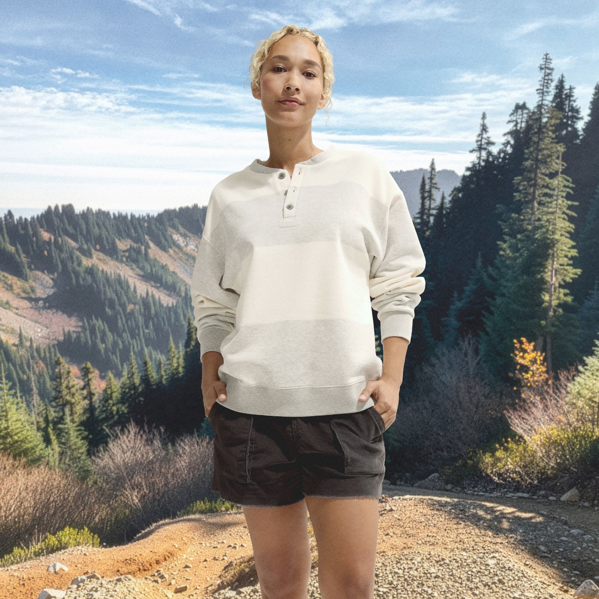 Alpine Design Women's Henley Sweatshirt