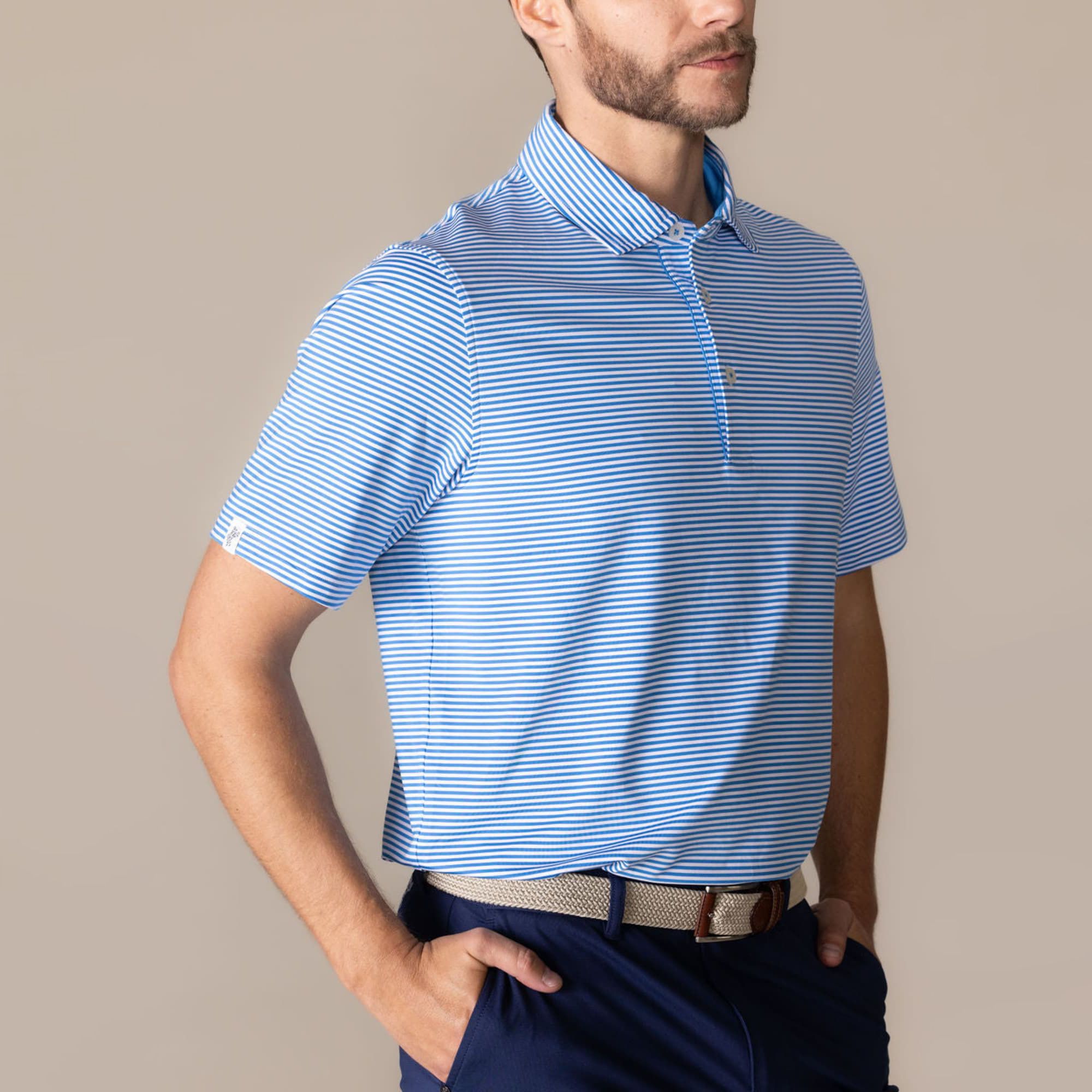 Chambray/White