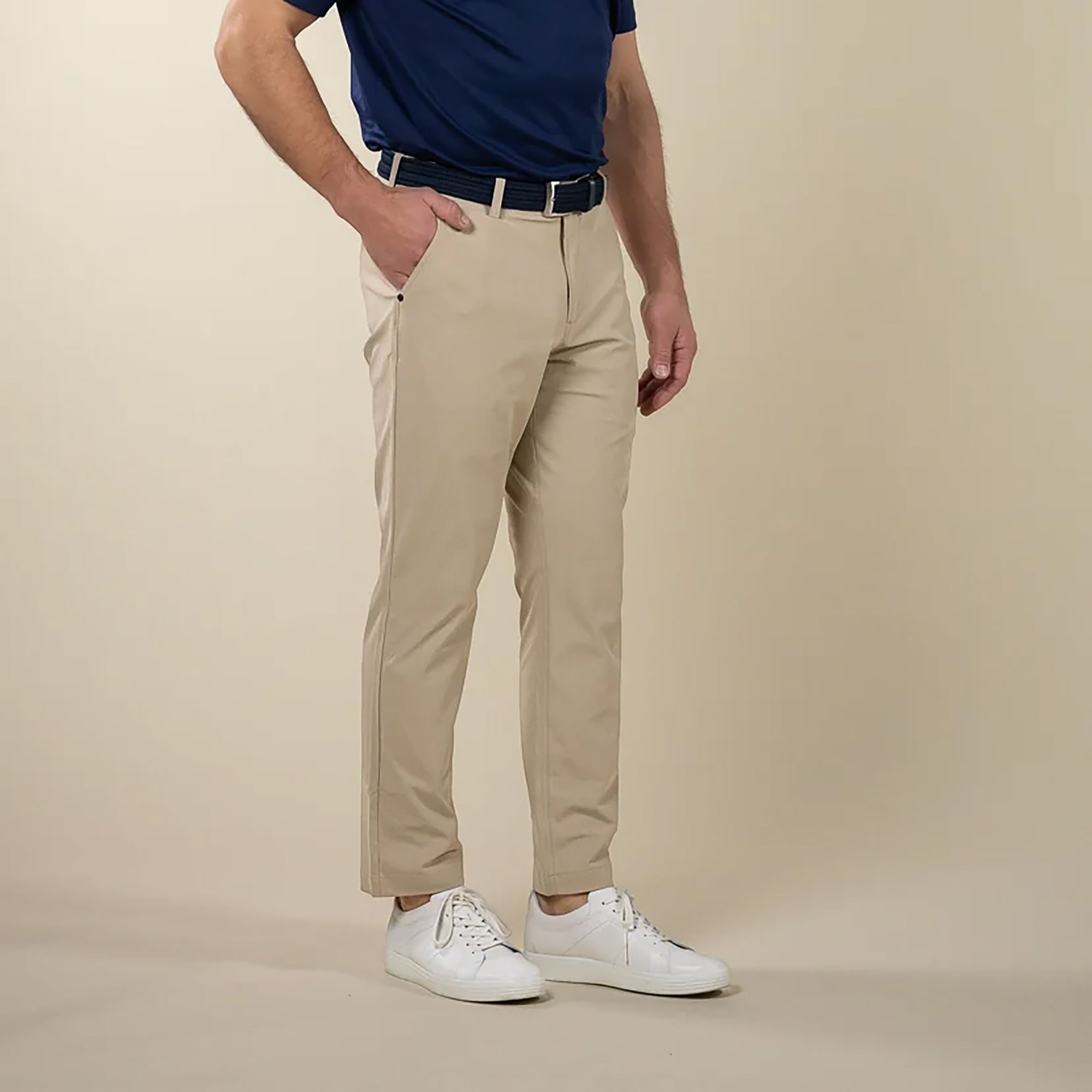 Ashworth Men's GM Classic Golf Pant, Size 36, AG Khaki Brown