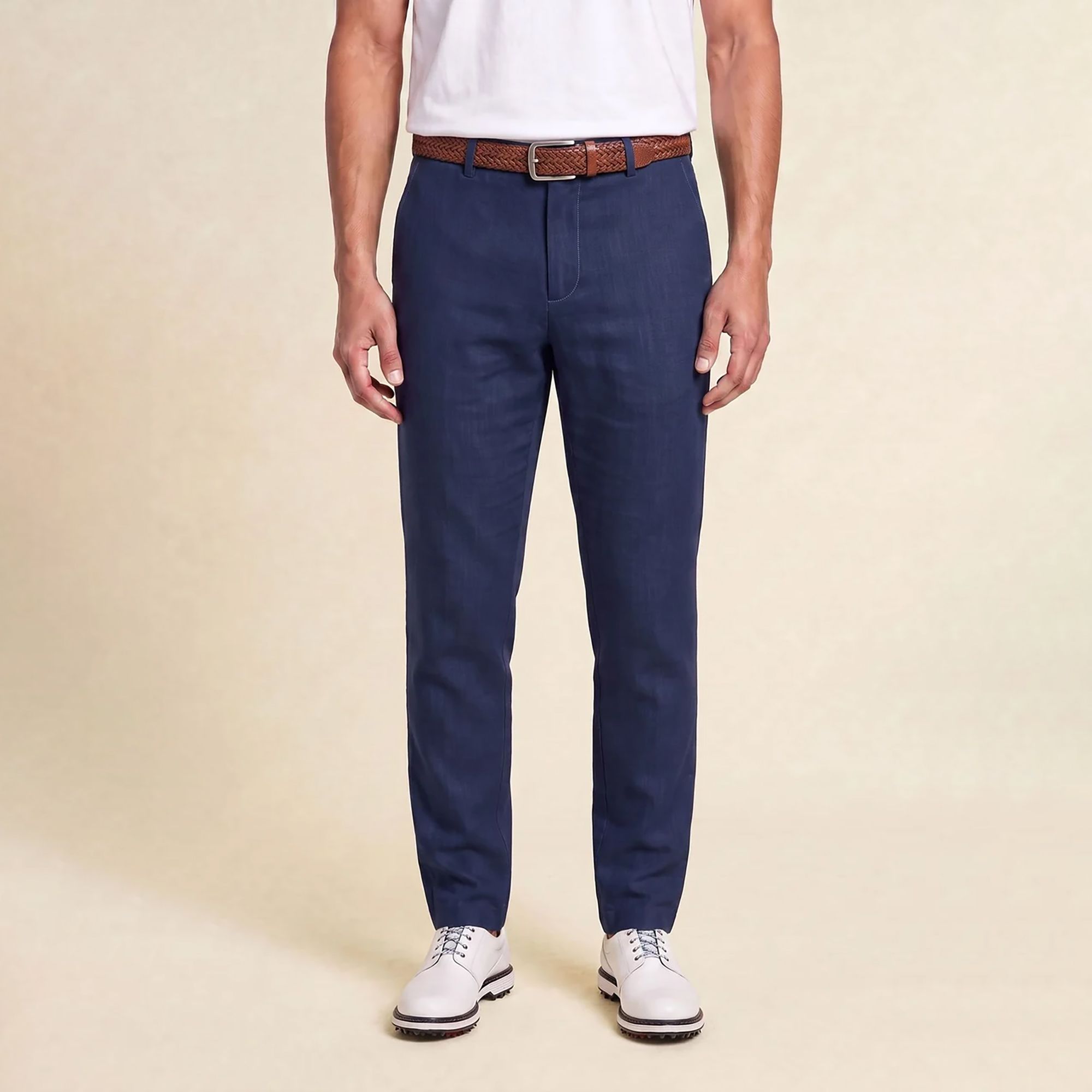 Ashworth Men's Coast Pull-On Golf Pant, Small, Driver Navy Blue