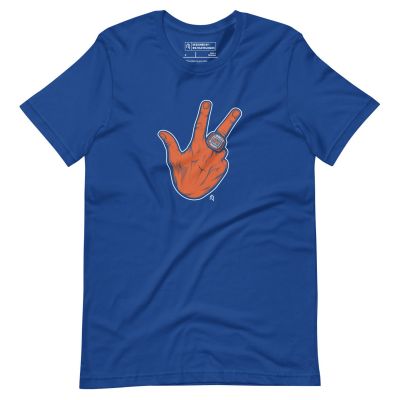 Athlete Logos Adult New York King Ring T-Shirt