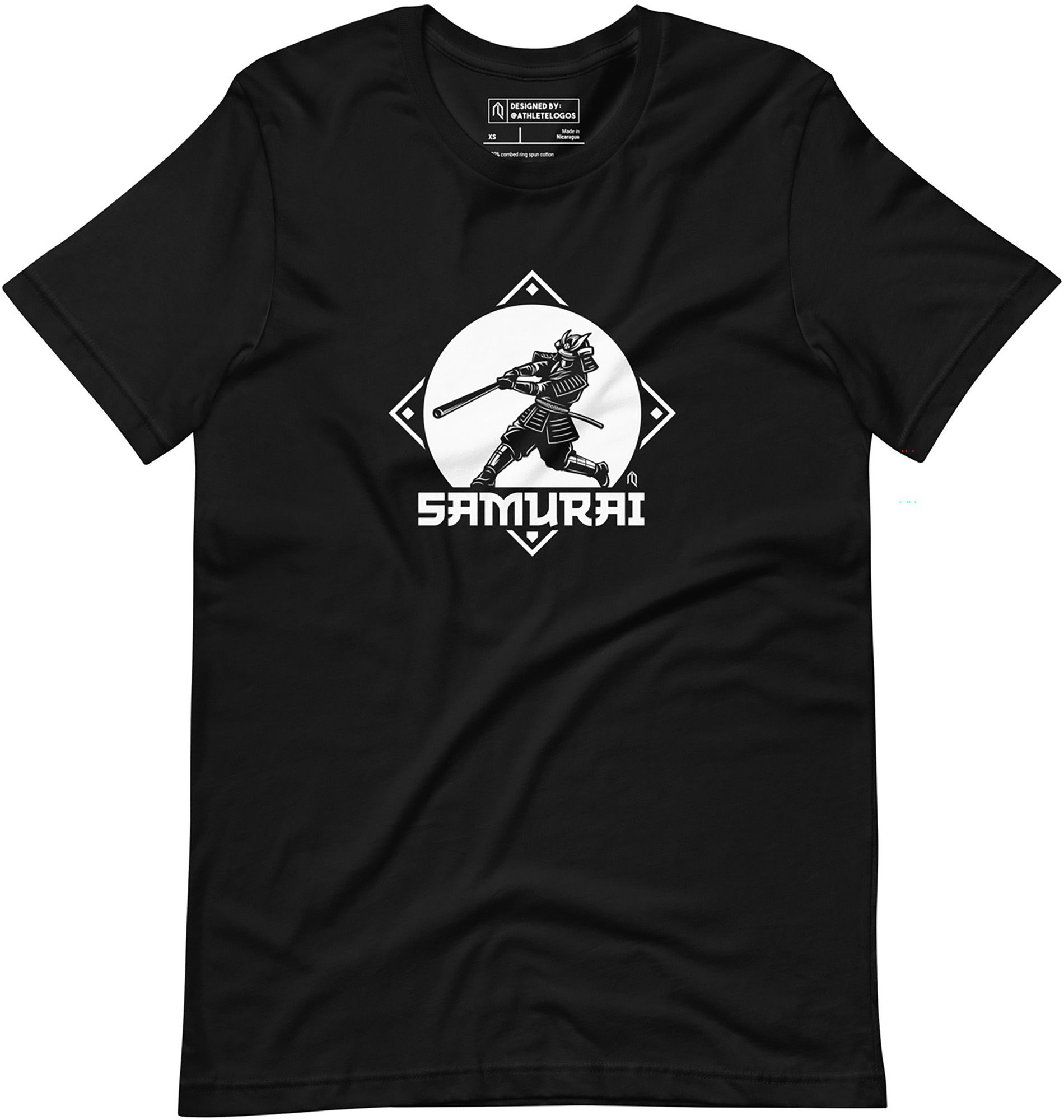 Athlete Logos Adult Chicago White Sox Munetaka Murakami Black 'Samaurai' T-Shirt