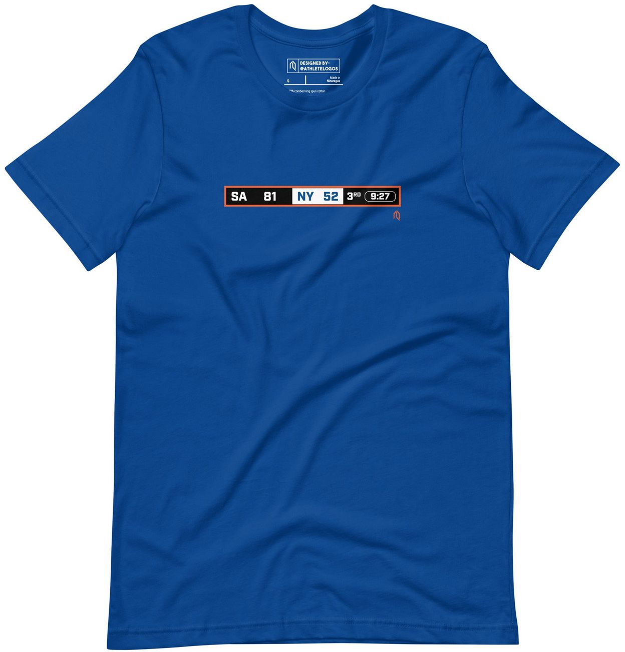 Athlete Logos Adult New York Game Four Scoreboard T-Shirt