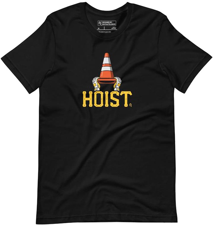 Athlete Logos Men's Pittsburgh Konnor Griffin Hoist Black T-Shirt