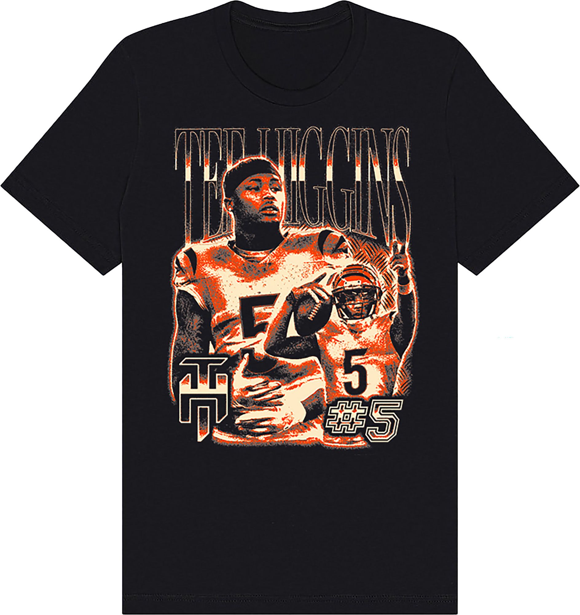 Athlete Studio Adult Cincinnati Tee Higgins Black Vintage T-Shirt