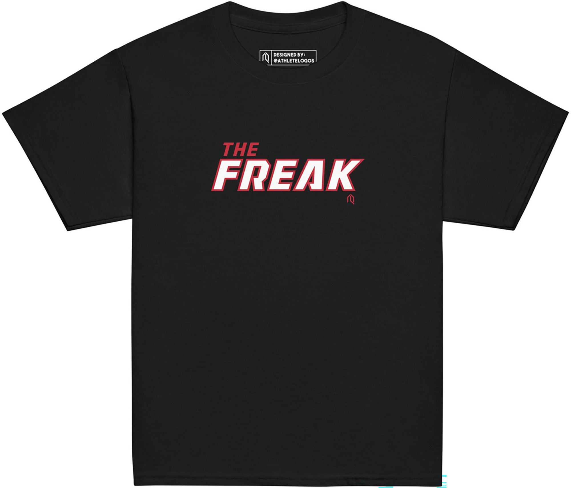 Athlete Logos Youth Miami Heat Giannis Antetokounmpo Black 'Freak' T-Shirt