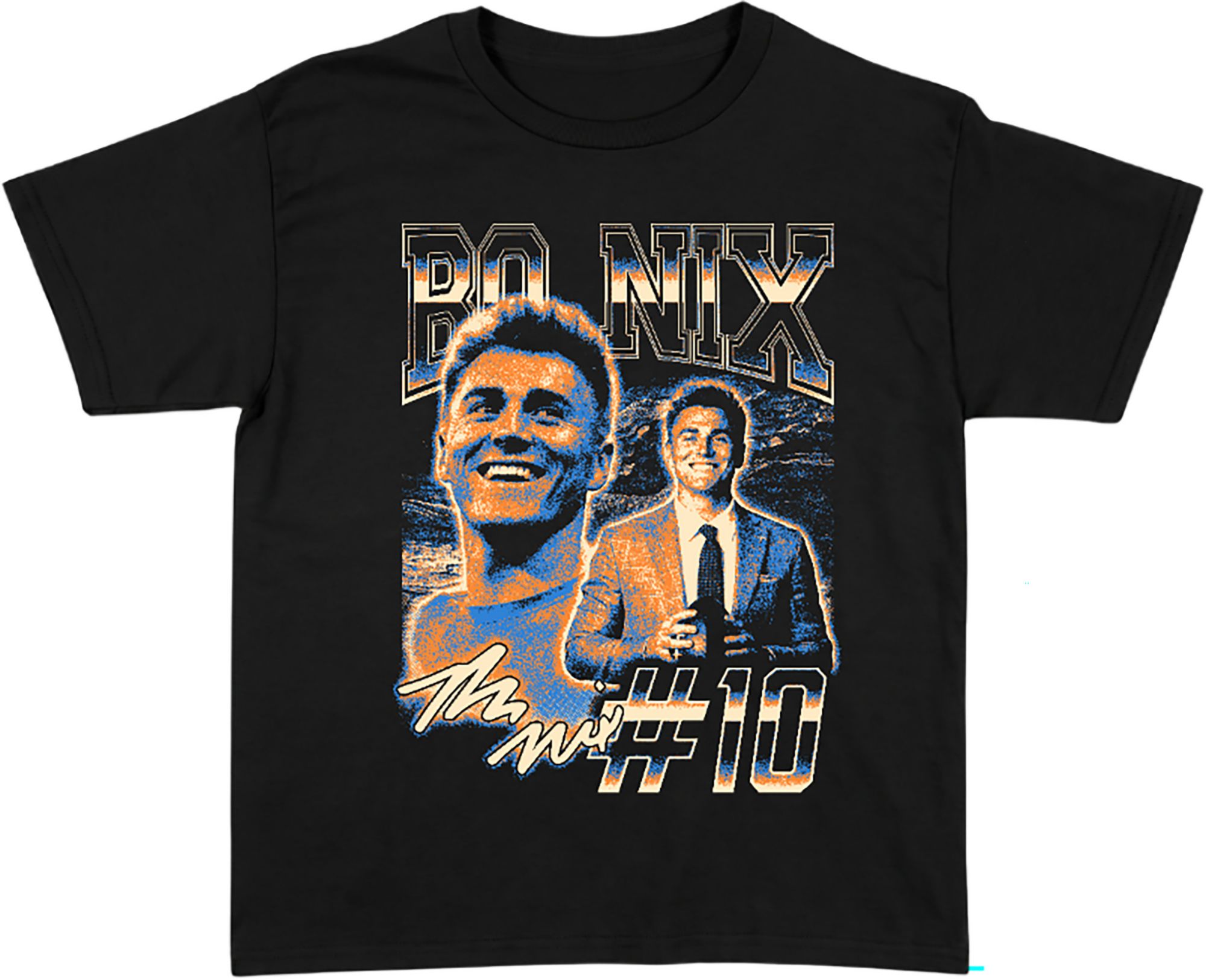 Athlete Studio Youth Denver Bo Nix Black Vintage T-Shirt