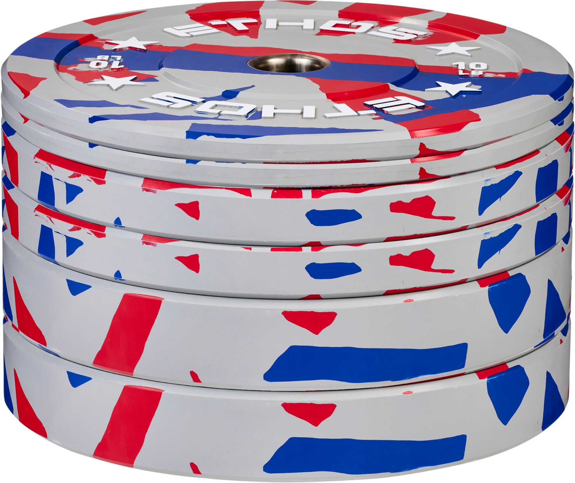 ETHOS 160 lb. Olympic Rubber Bumper Plate Set