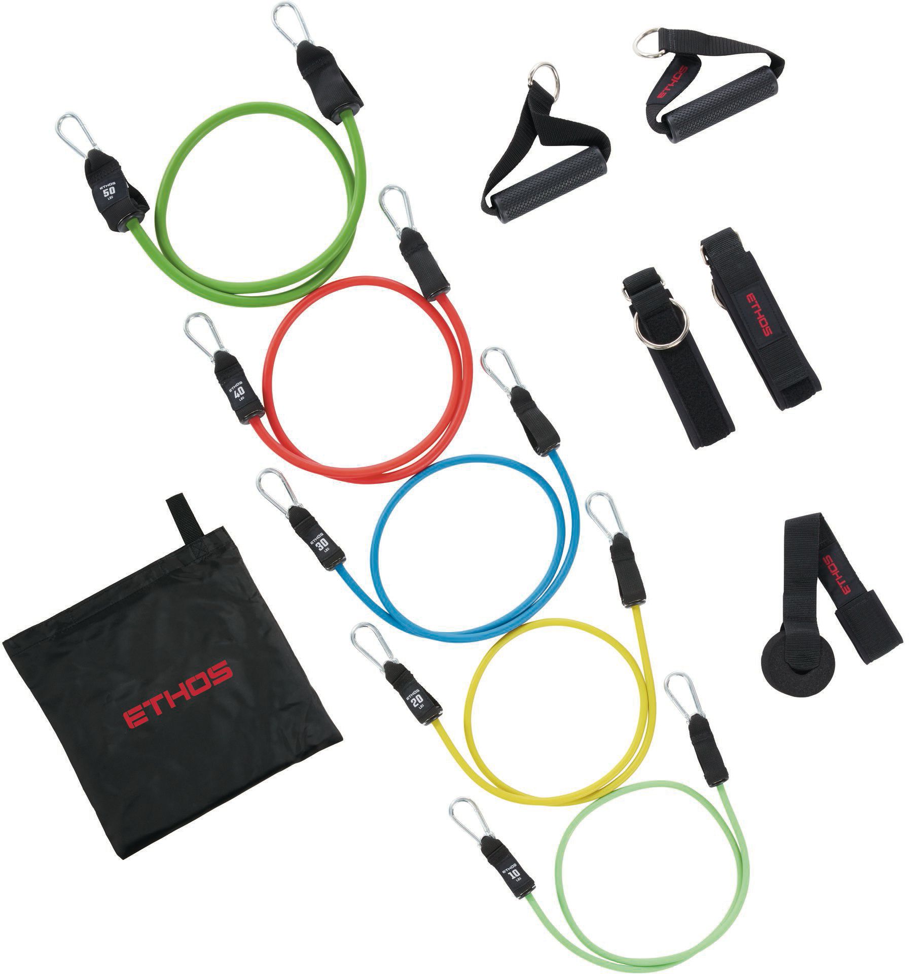 ETHOS Resistance Tube Kit 10-50 lbs.