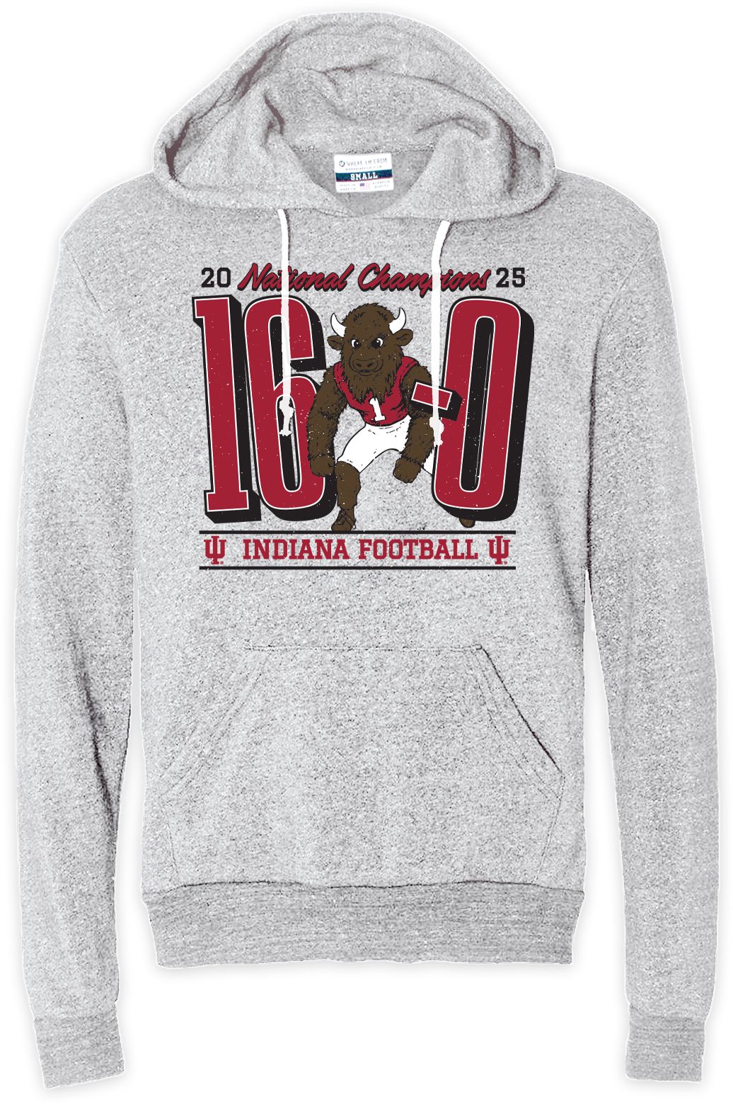 Where I'm From Adult Indiana Hoosiers 16-0 2025-26 CFP National Champions Hoodie