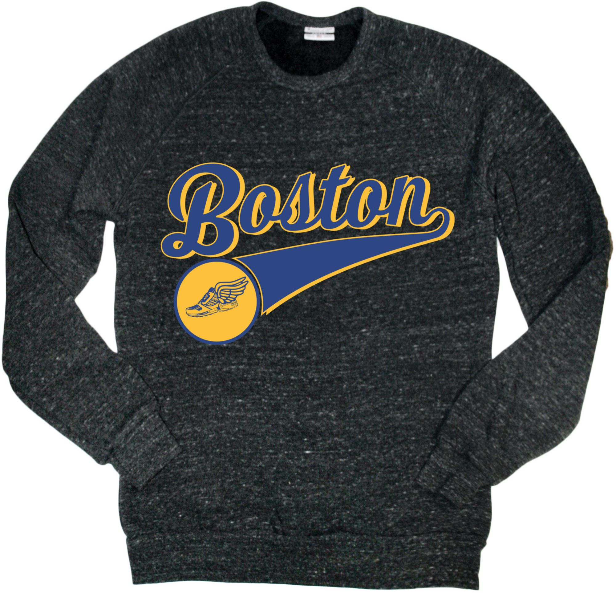 Where I'm From Adult Boston Black Script Crewneck Sweatshirt