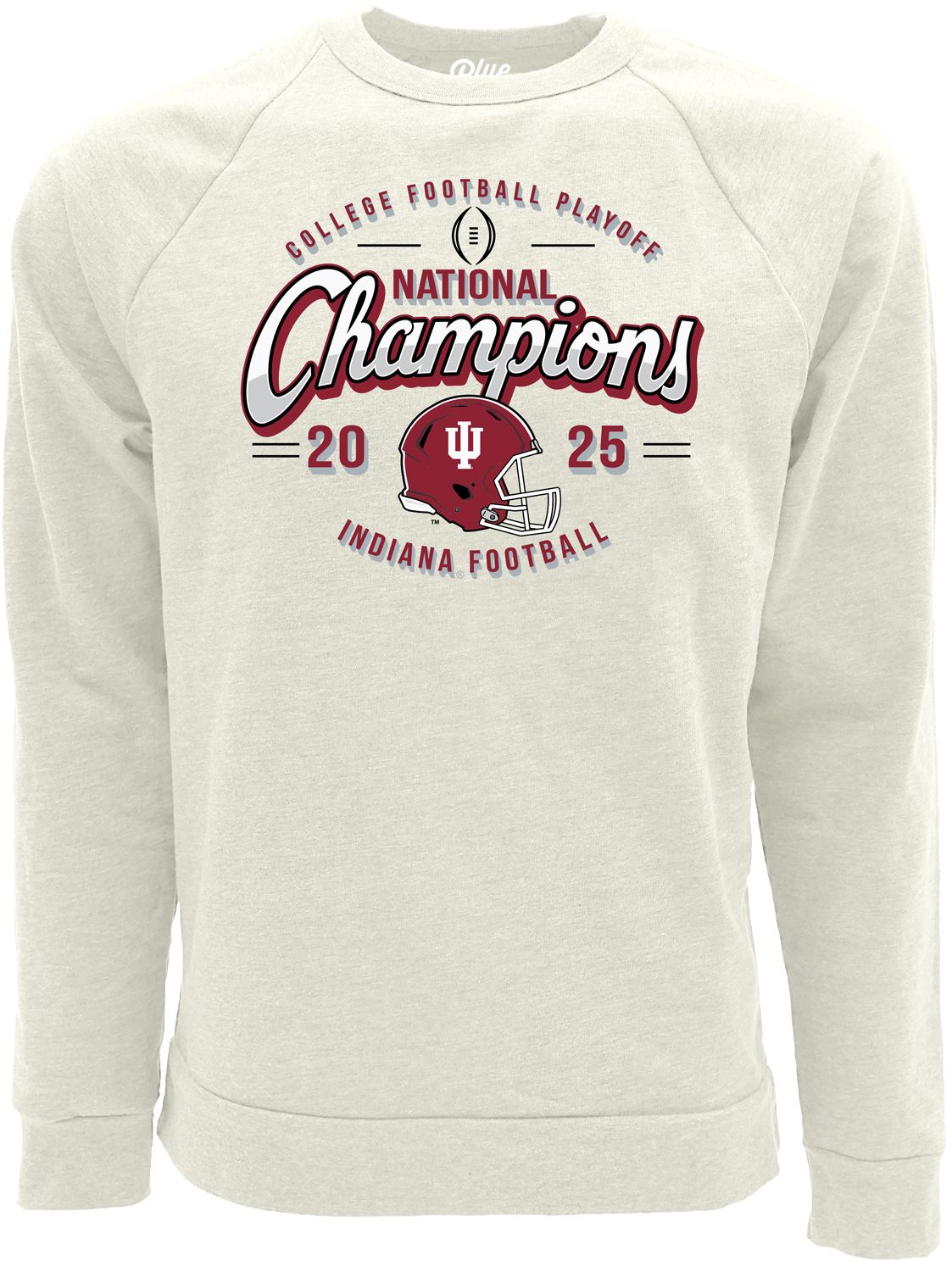 Blue 84 Women's Indiana Hoosiers 2025-26 CFP National Champions Crew Sweatshirt
