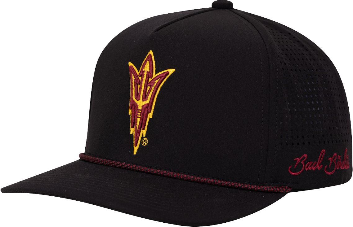 Bad Birdie Adult Arizona State Sun Devils Black Pitchfork Adjustable Hat