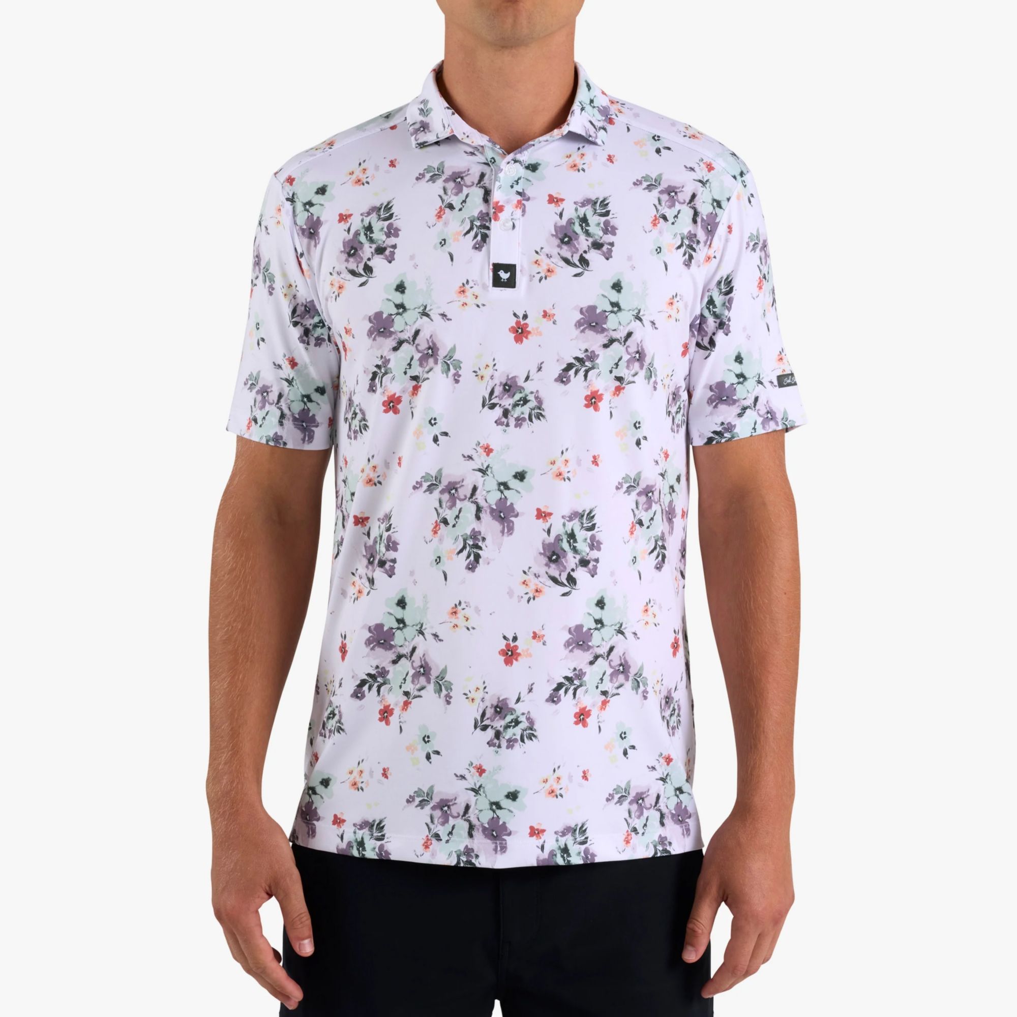 Bad Birdie Men's Don't Pick The Flowers Core Performance Golf Polo