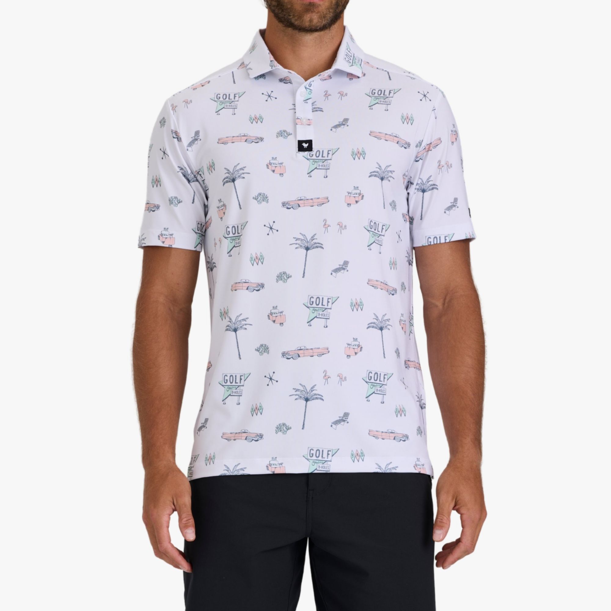 Bad Birdie Men's Swing Royale Core Performance Golf Polo