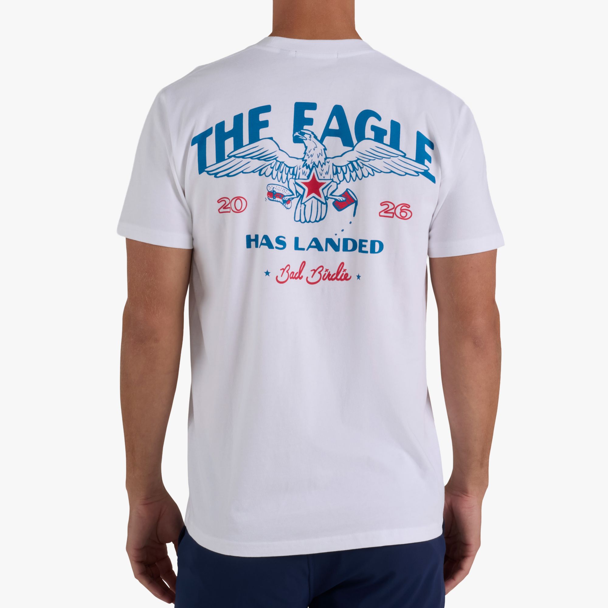 Bad Birdie Men's The Eagle Has Landed Graphic Golf T-Shirt