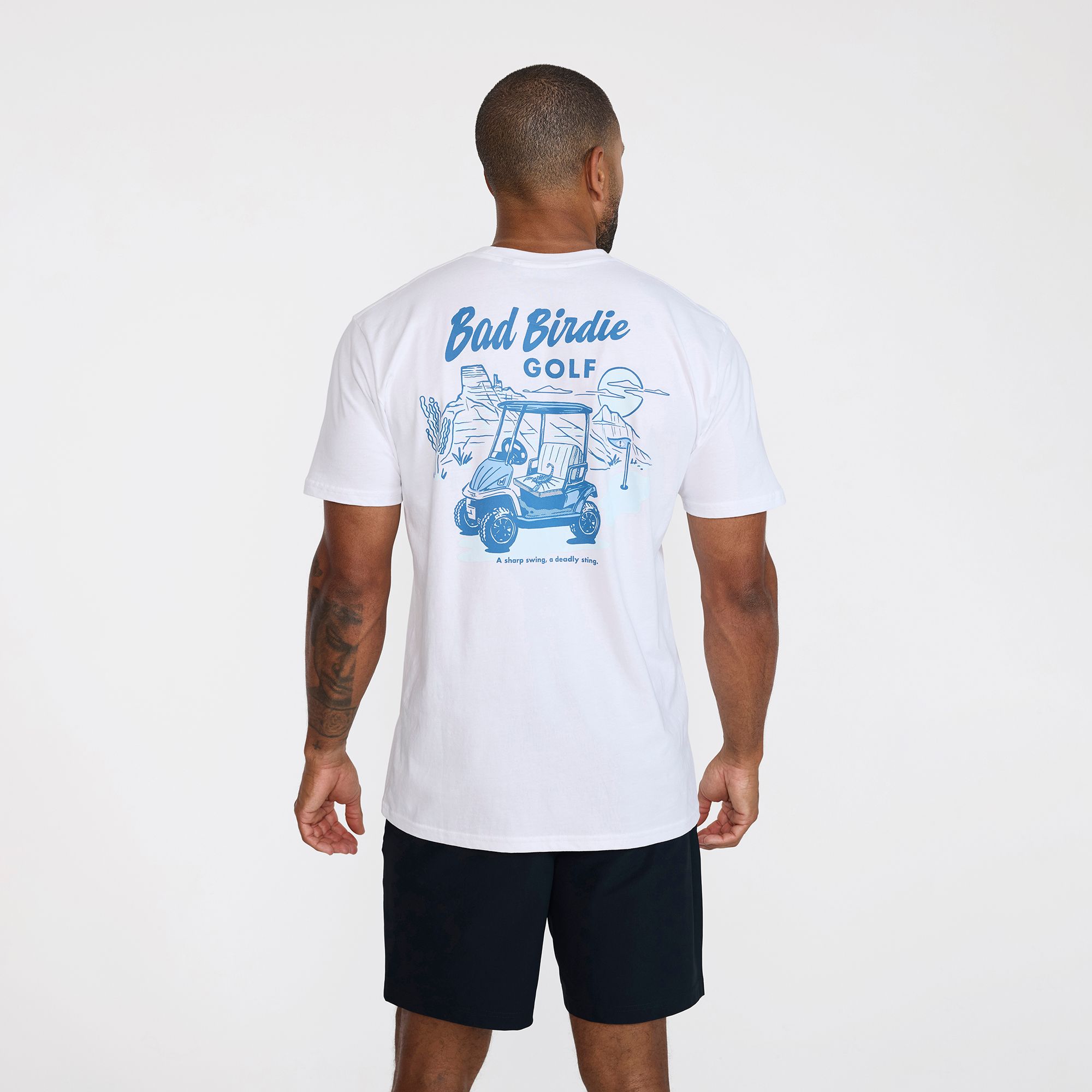Bad Birdie Men's Sharp Swing Deadly Swing Golf Graphic T-Shirt