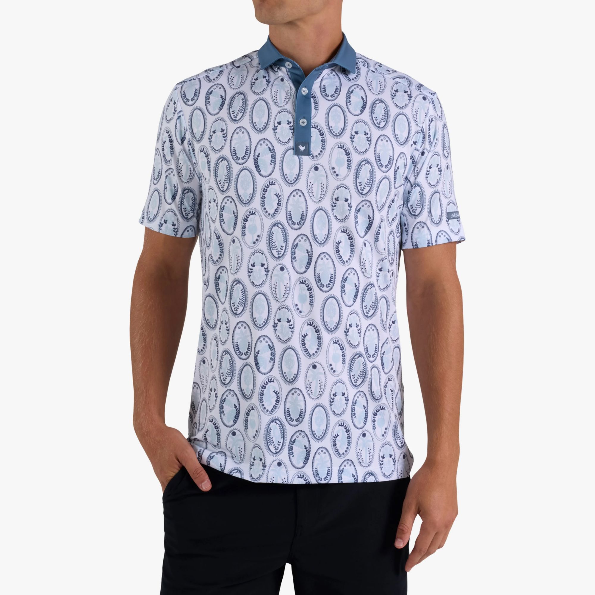 Bad Birdie Men's Club Coins Core Performance Golf Polo