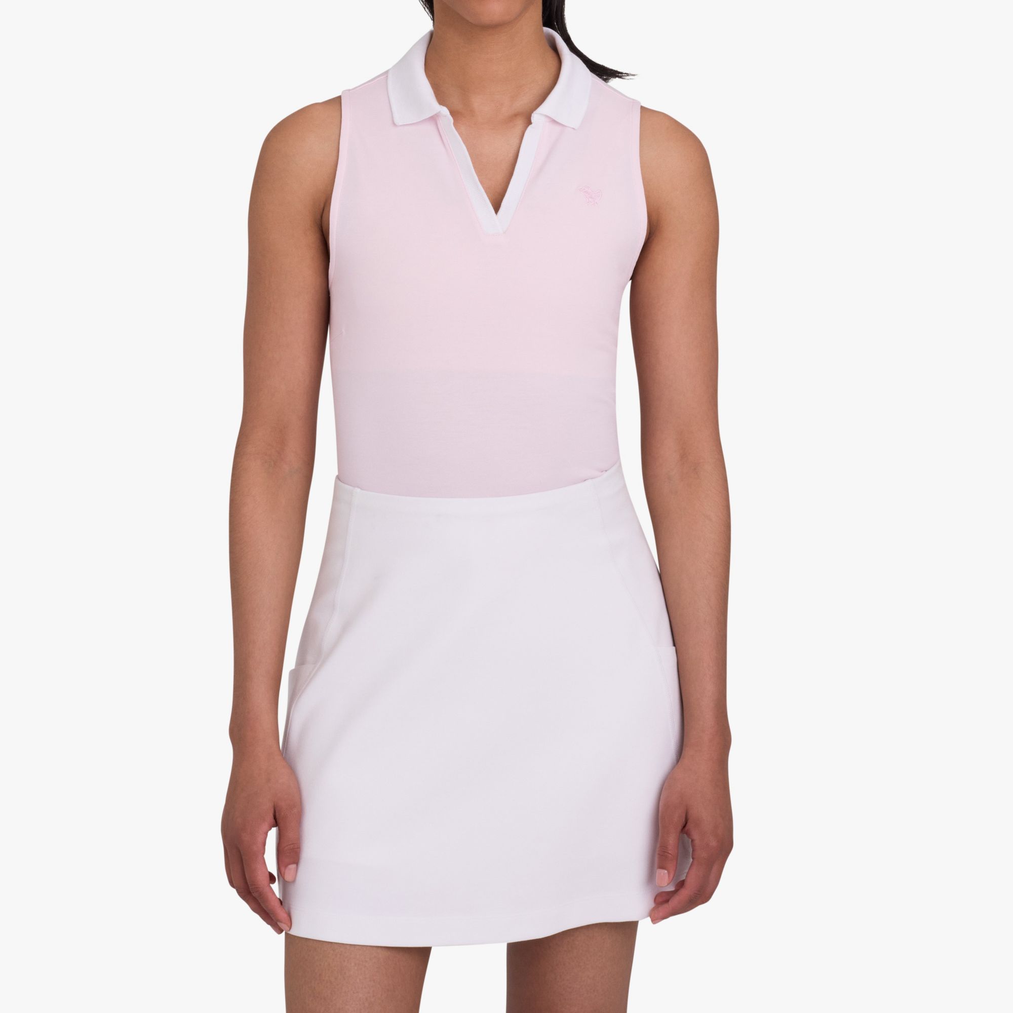 Bad Birdie Women's Sleeveless Johnny Collar Golf Polo