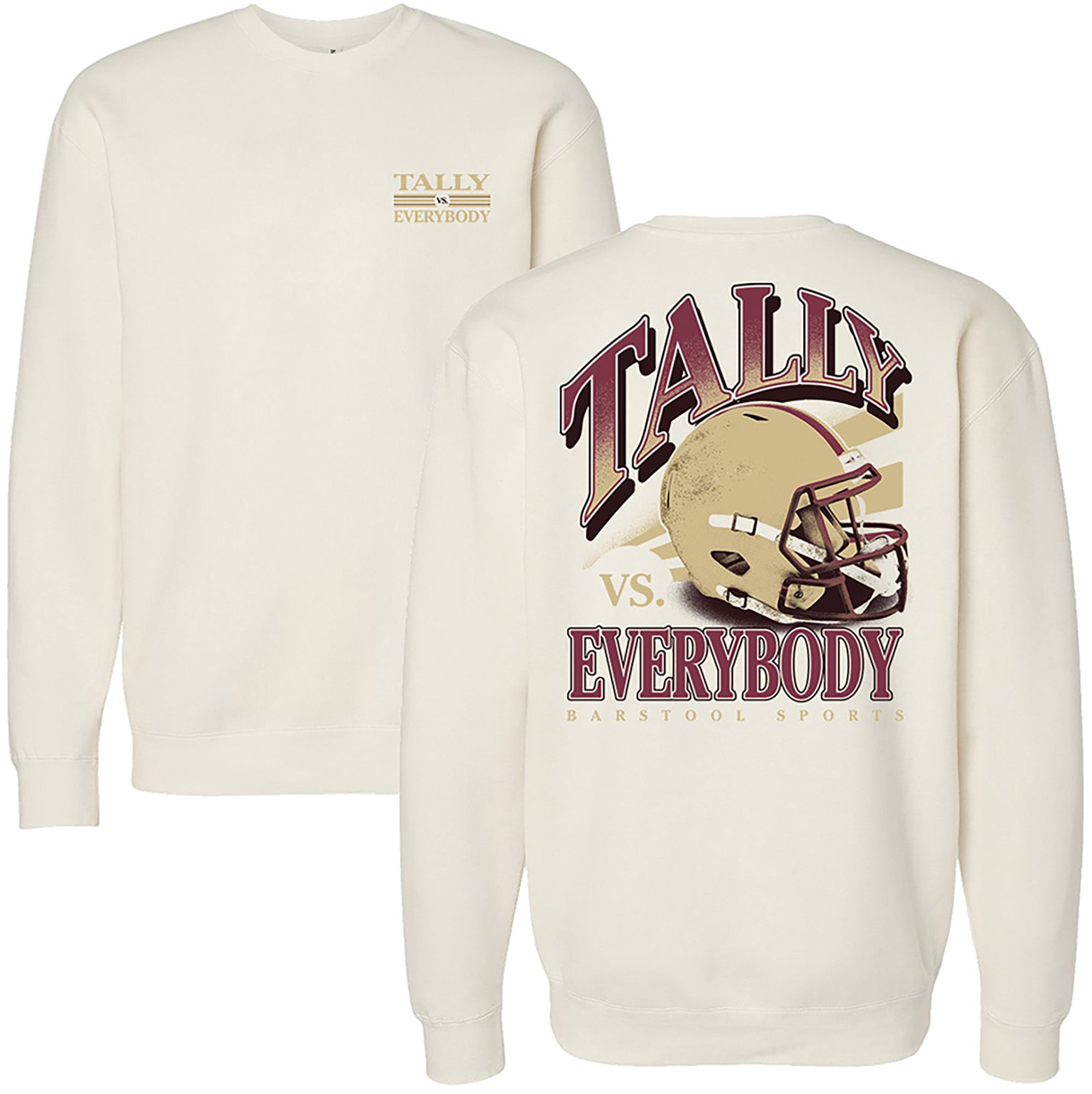 Barstool Sports Adult Tallahassee vs Everybody Crewneck Sweatshirt