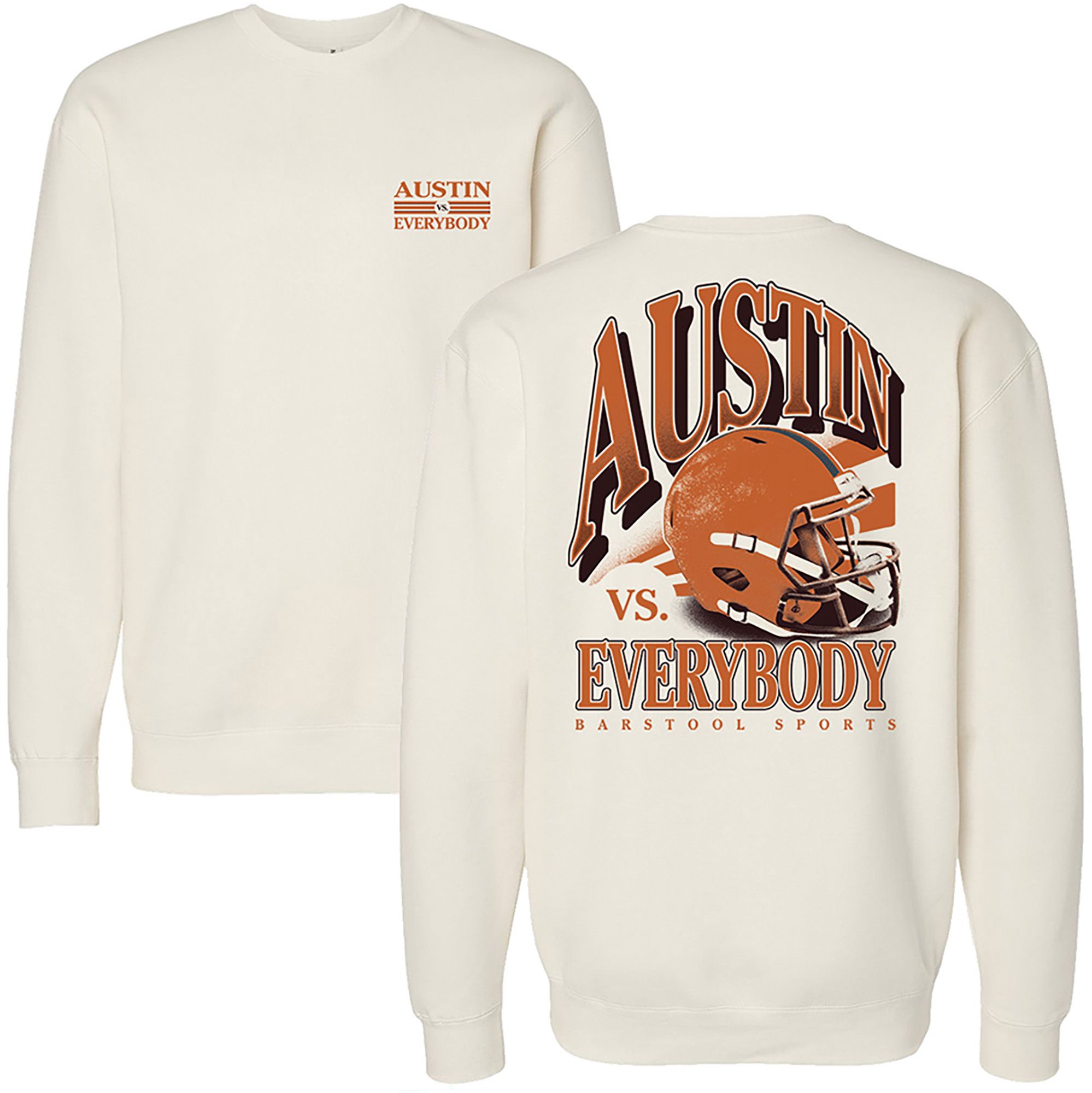 Barstool Sports Adult Austin vs Everybody Crewneck Sweatshirt
