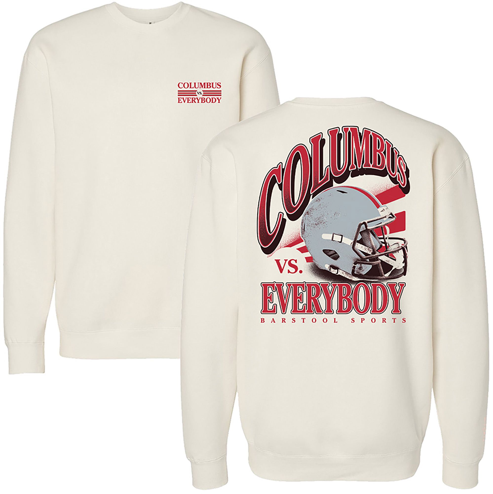 Barstool Sports Adult Columbia vs Everybody Crewneck Sweatshirt