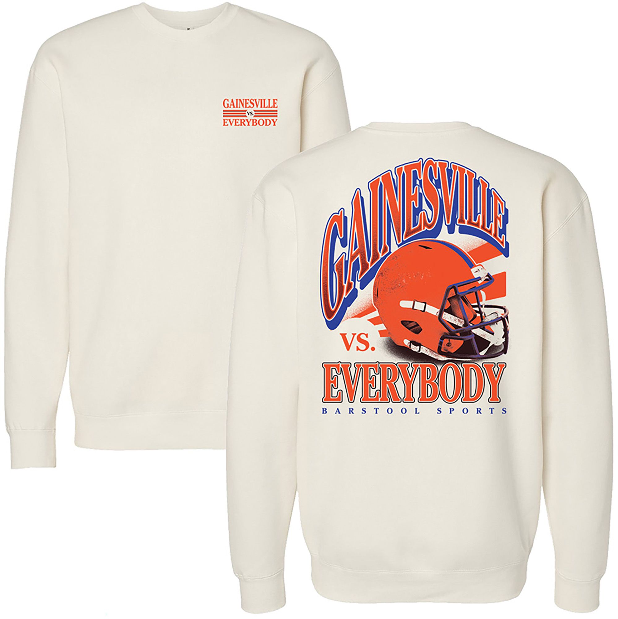 Barstool Sports Adult Gainesville vs Everybody Crewneck Sweatshirt