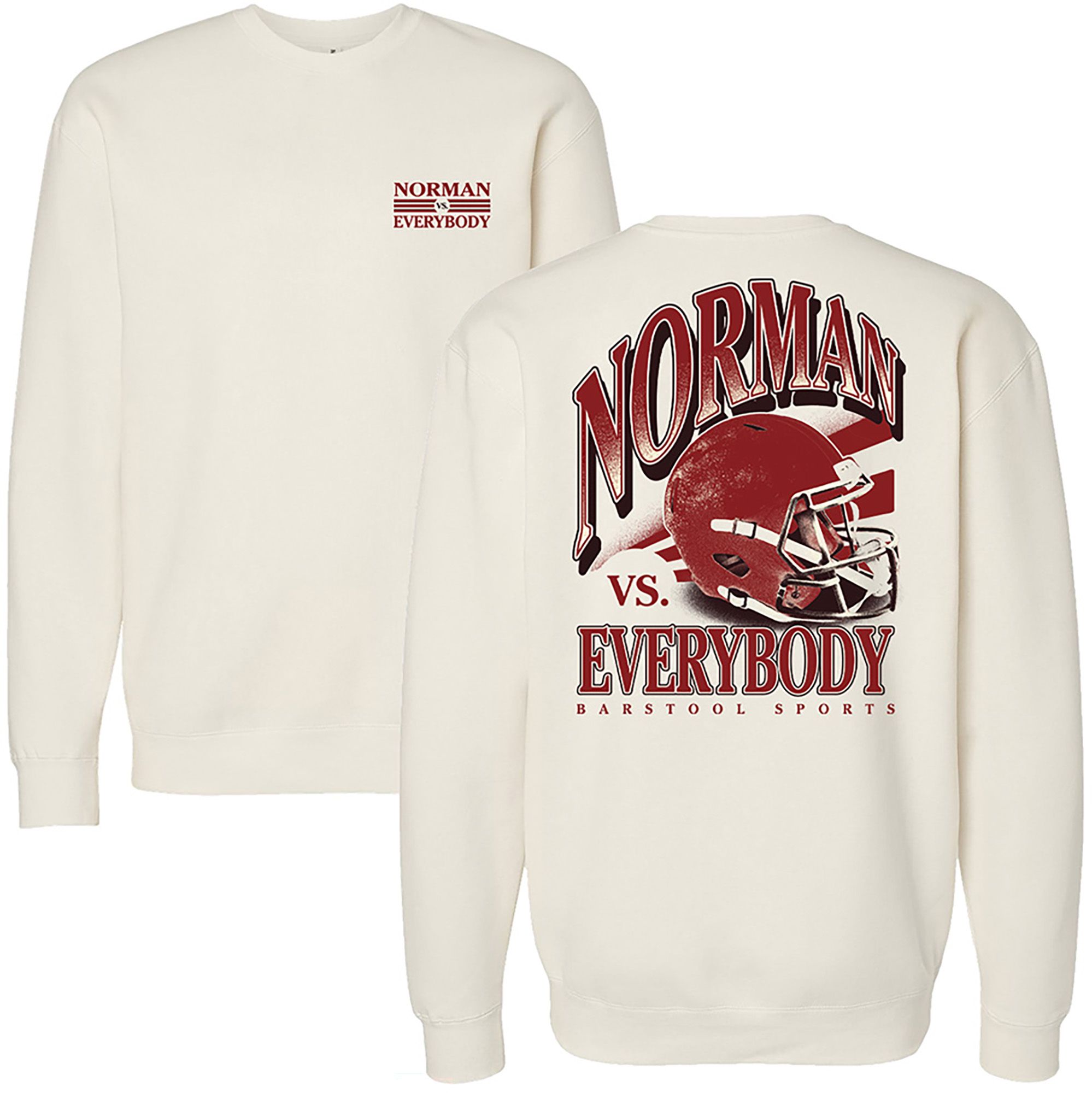 Barstool Sports Adult Norman vs Everybody Crewneck Sweatshirt