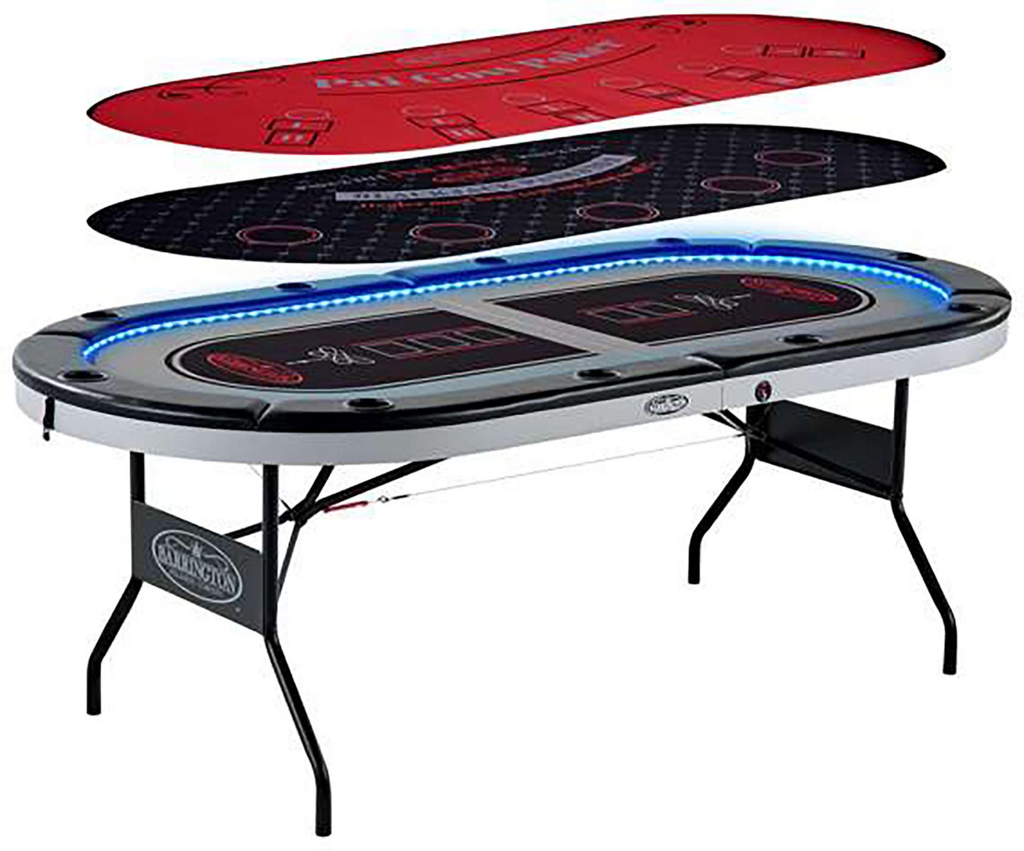 Barrington Billiards 10-Player 3-in-1 Folding Poker Table