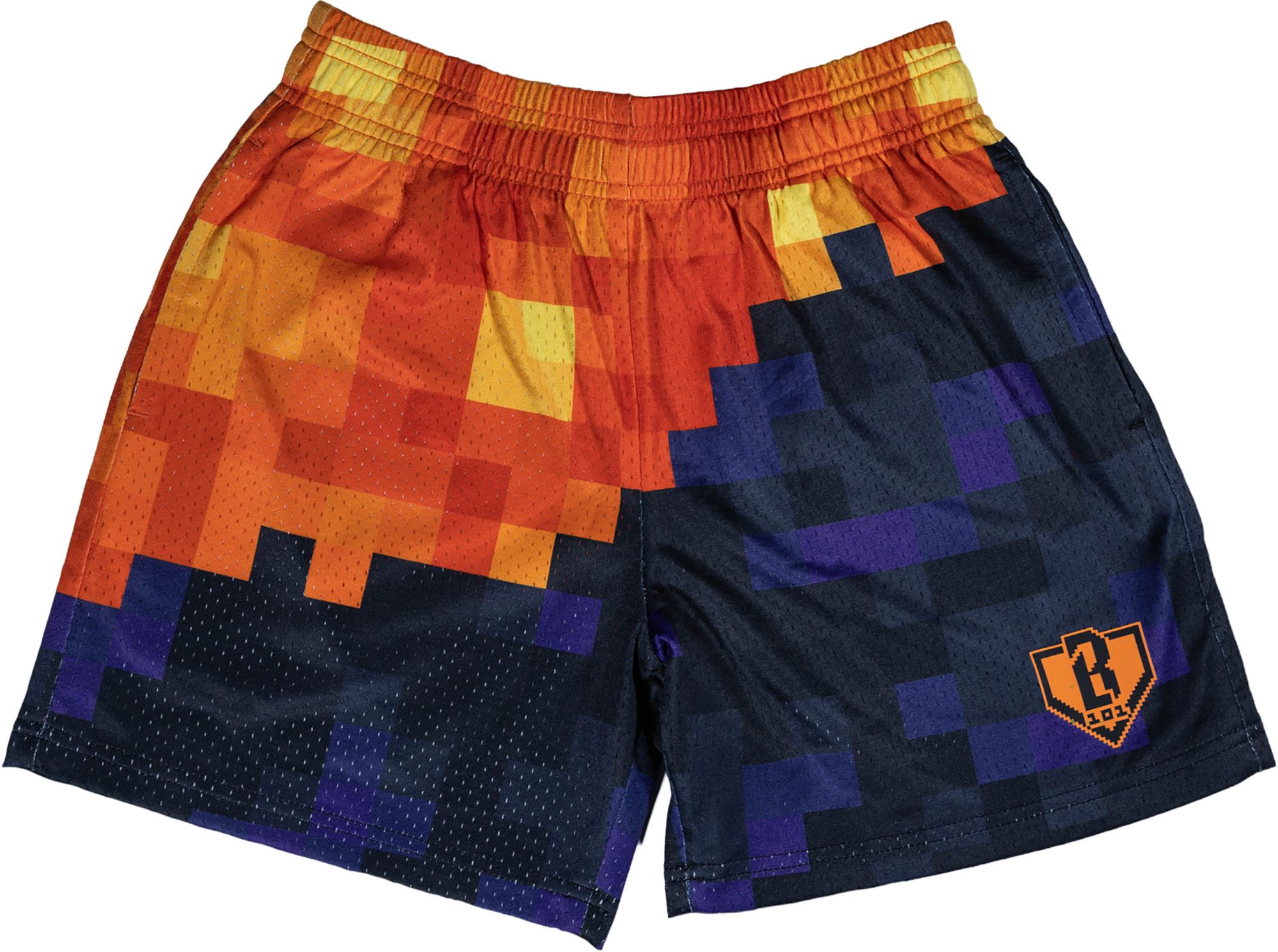 Baseball Lifestyle 101 x Minecraft Boys' Lava Drip Shorts