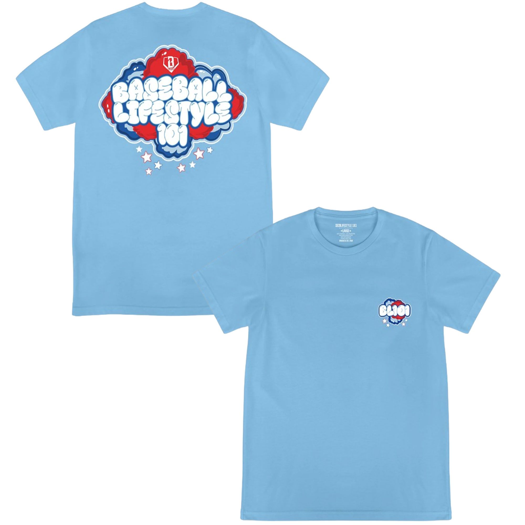 Baseball Lifestyle 101 Boys' Cotton Candy USA T-Shirt