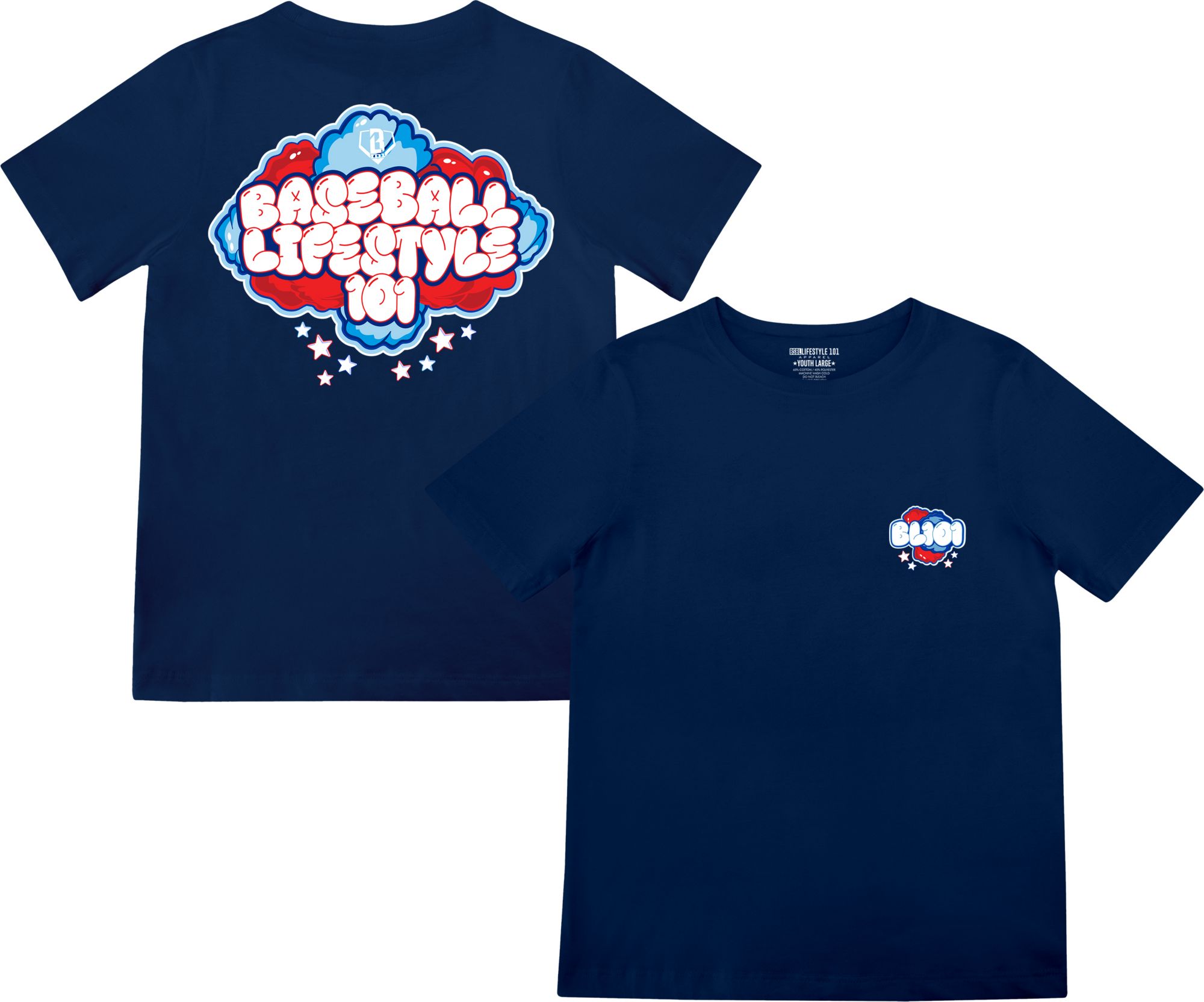 Baseball Lifestyle 101 Boys' Cotton Candy USA T-Shirt
