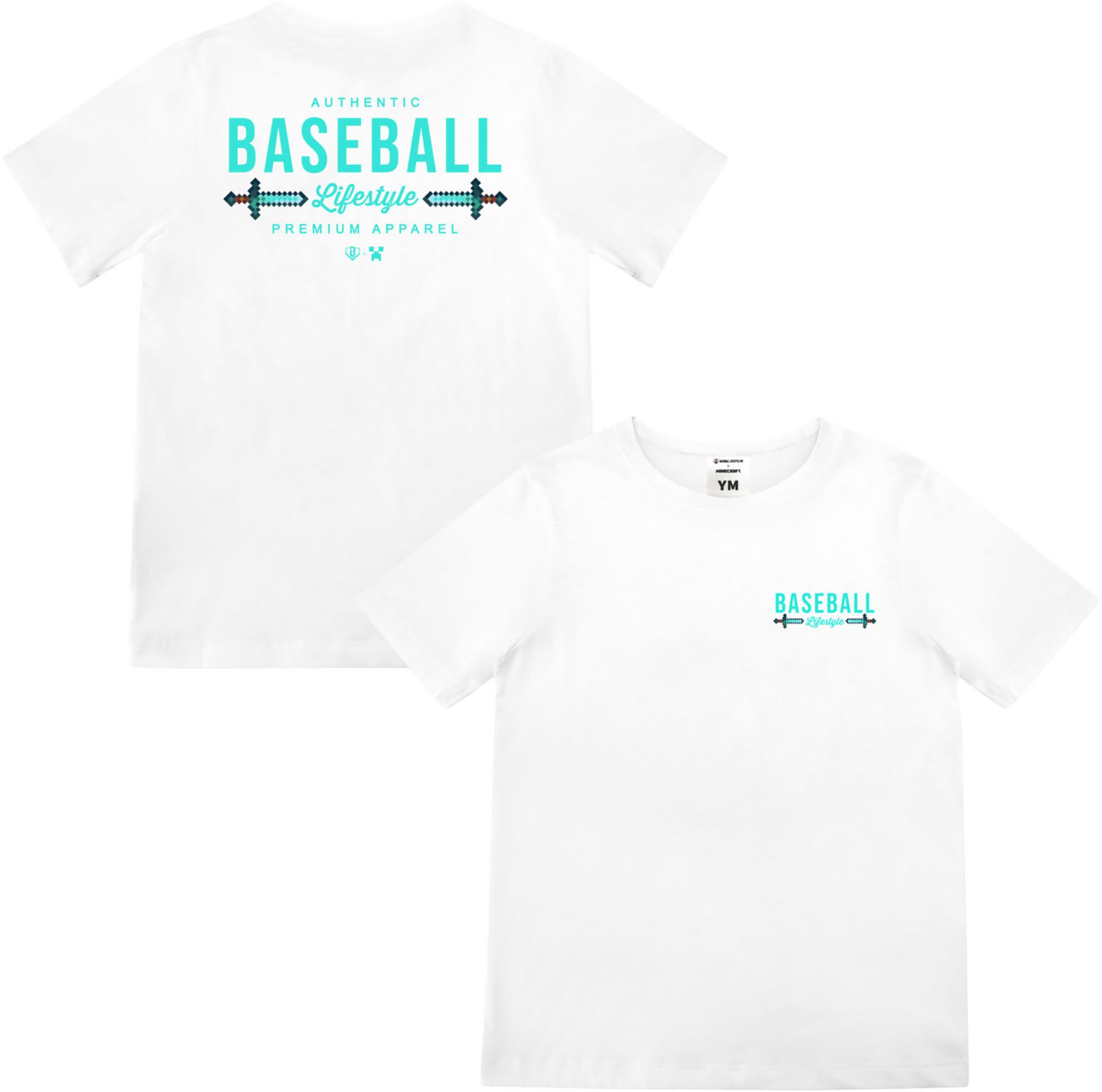 Baseball Lifestyle 101 x Minecraft Boys' Diamond Sword T-Shirt