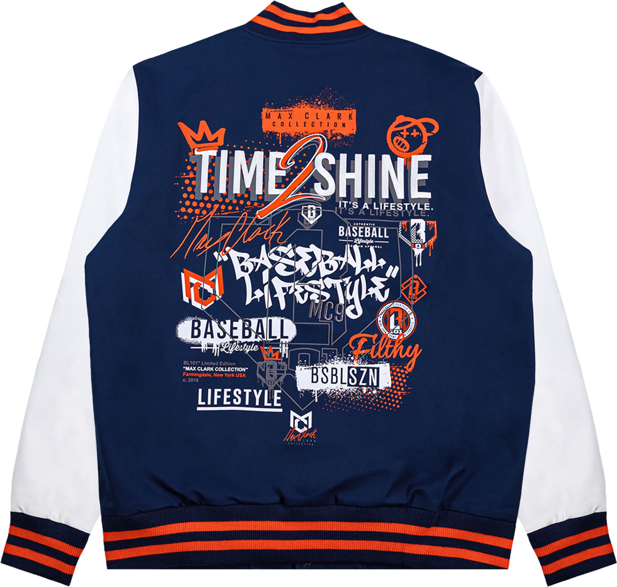 Baseball Lifestyle 101 Boys' Max Clark Bomber Jacket