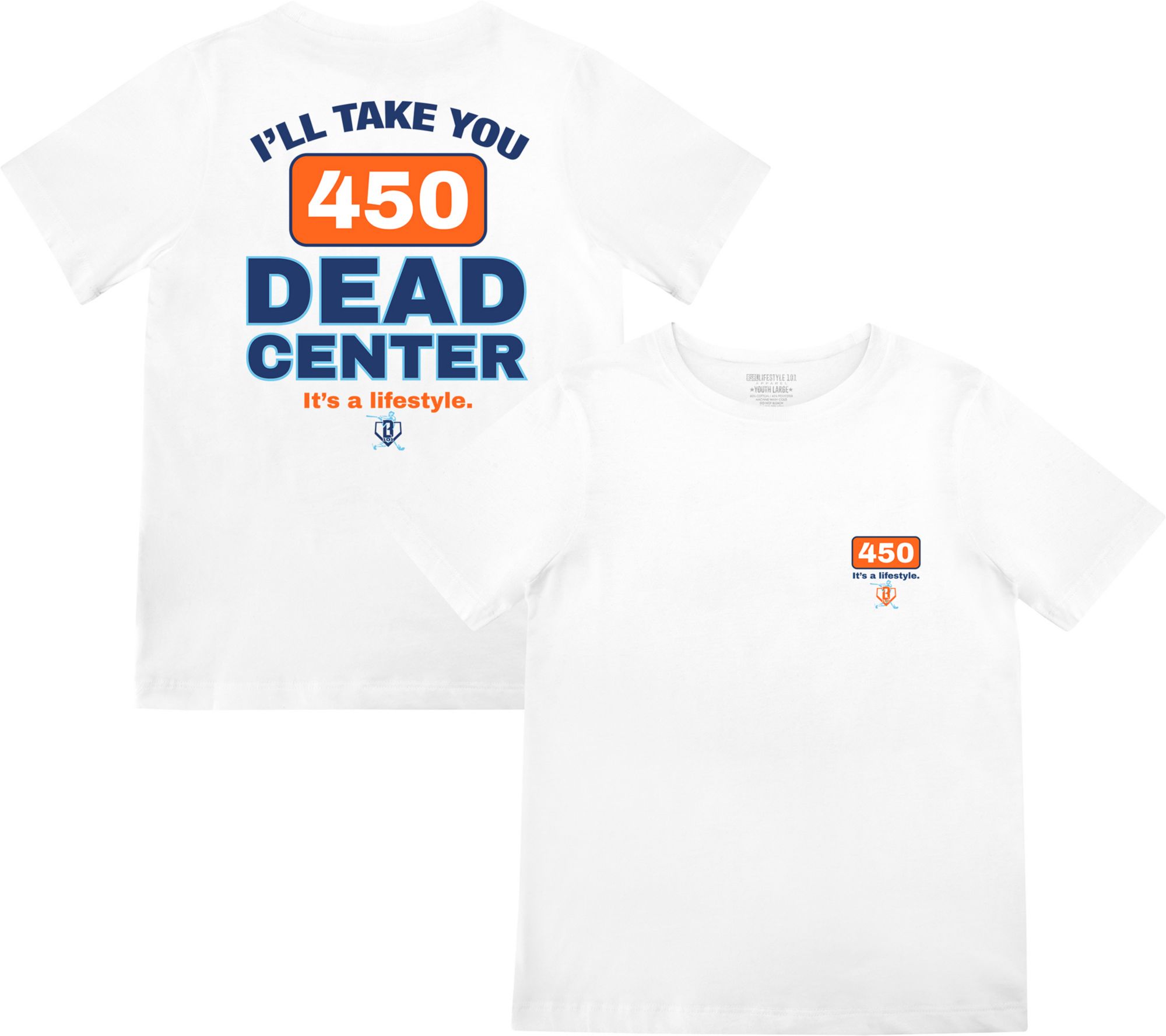 Baseball Lifestyle 101 Boys' Trash Talk Dead Center Shirt