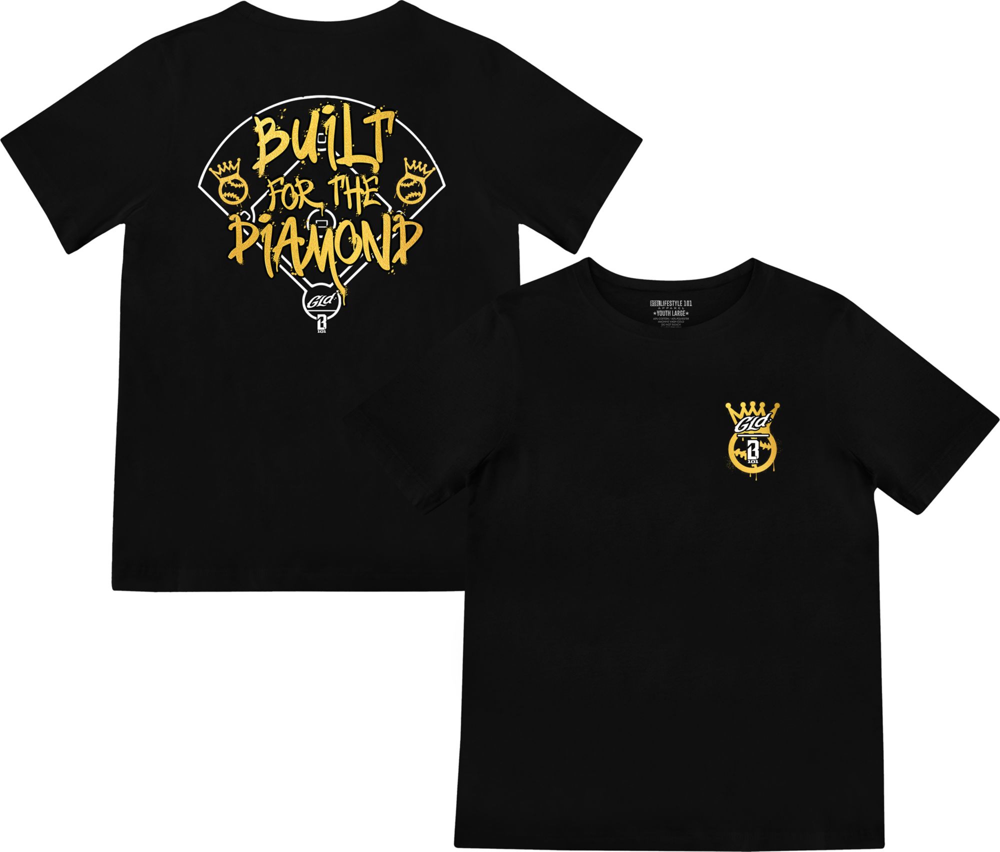 Baseball Lifestyle 101 x GLD Boys' Built for the Diamond T-Shirt