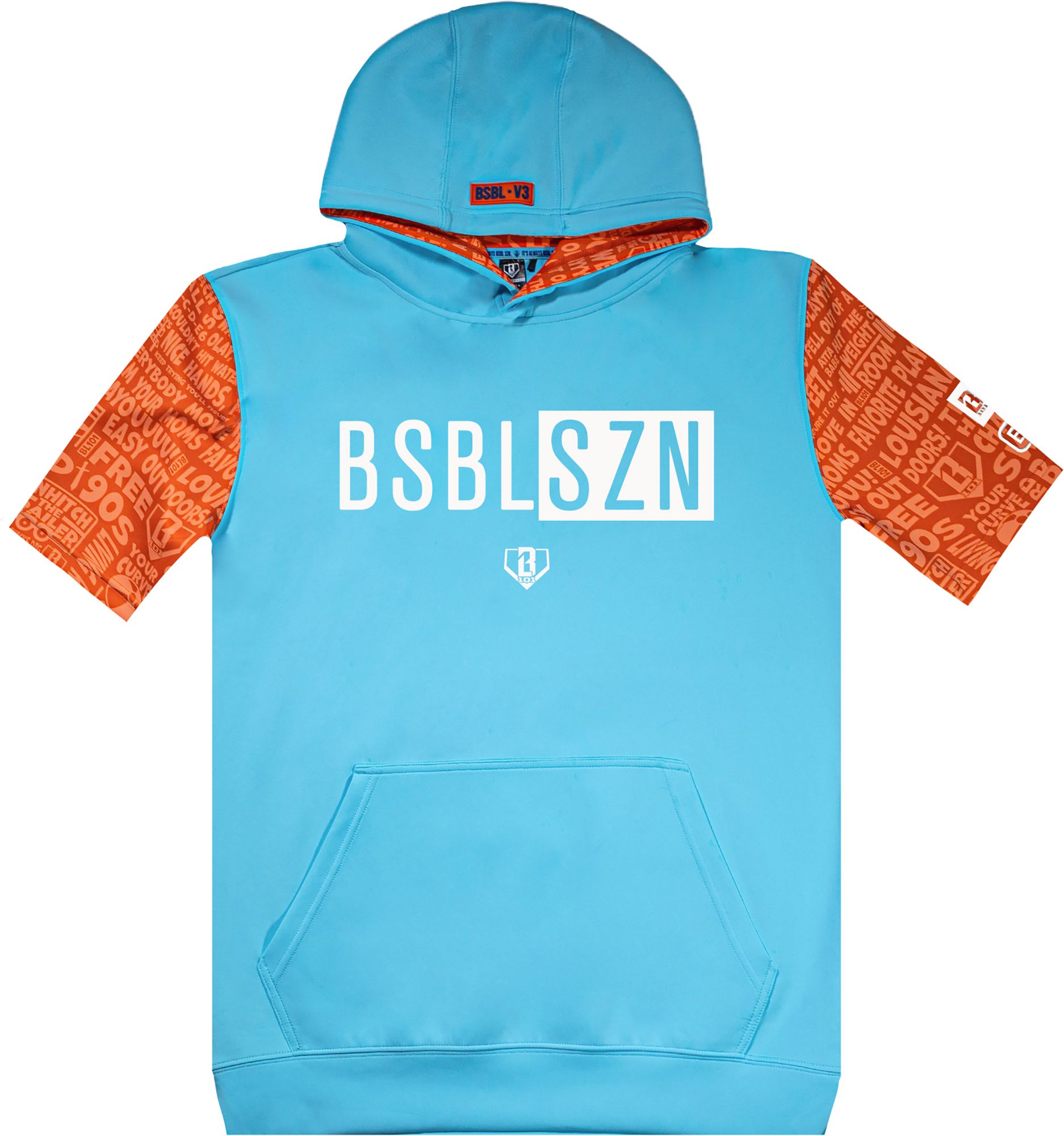 Baseball Lifestyle 101 Boys' Trash Talk BSBL-SZN V3 Short Sleeve Hoodie