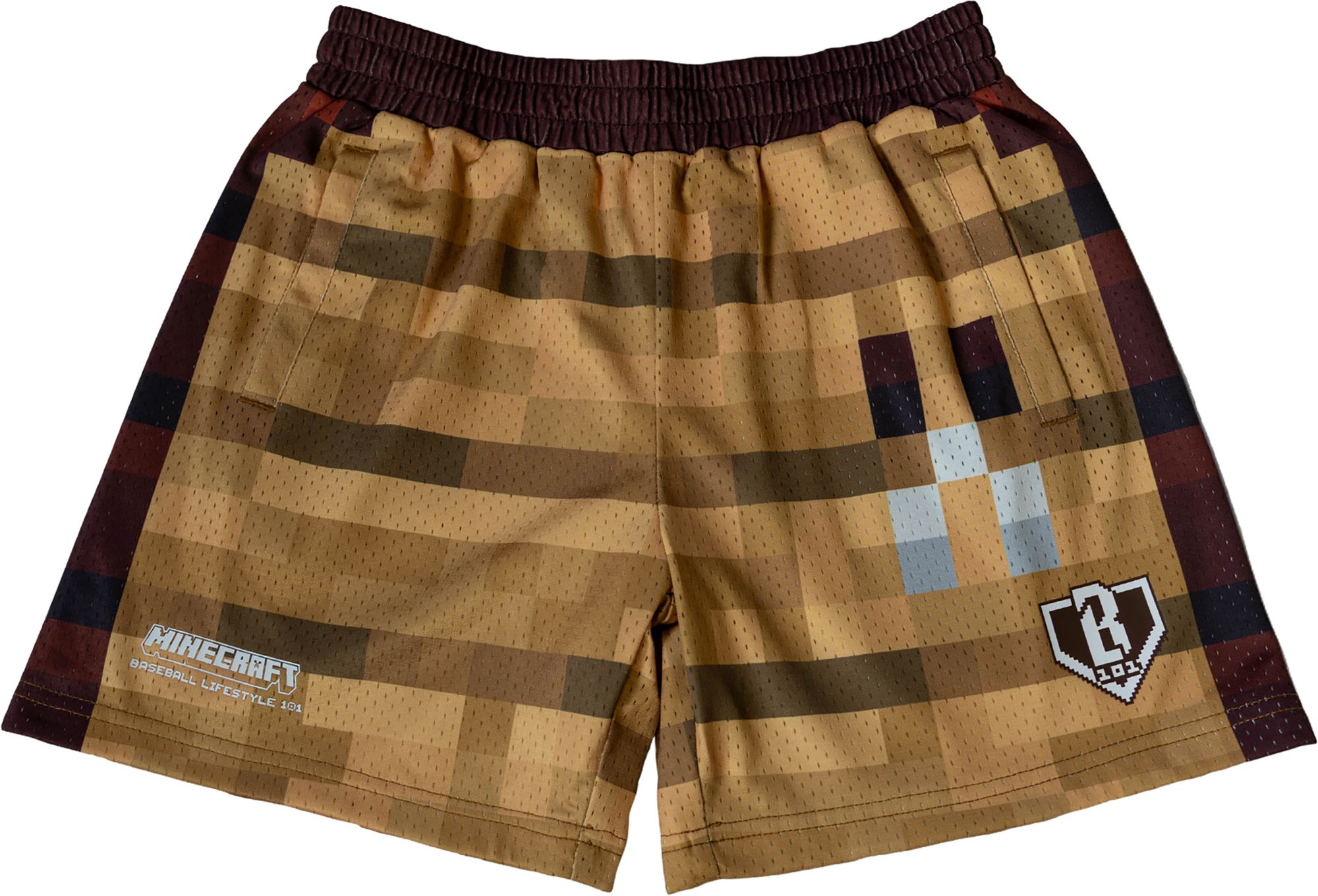 Baseball Lifestyle 101 x Minecraft Boys' Crafting Table Shorts