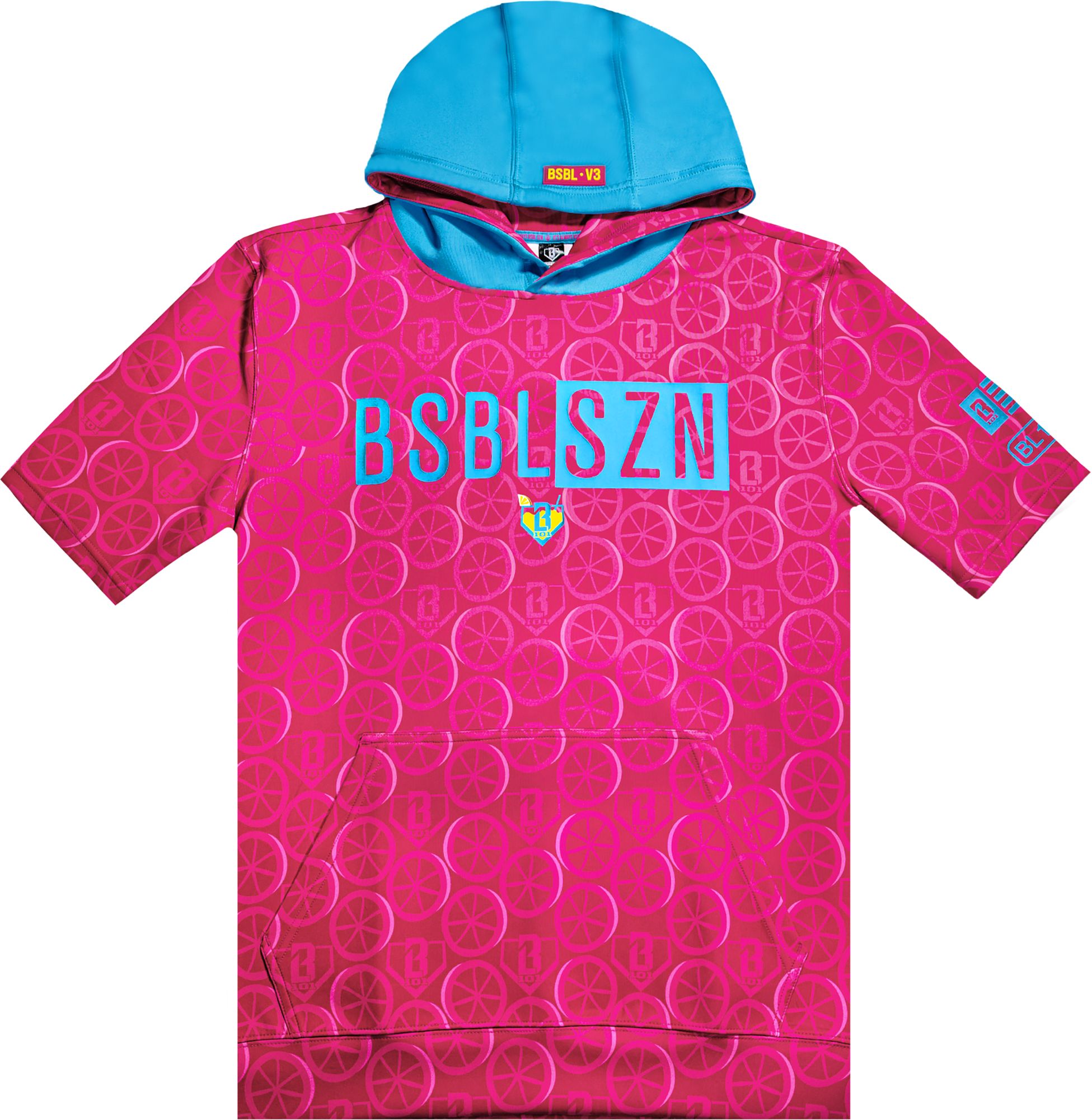 Baseball Lifestyle 101 Boys' Lemonade BSBL-SZN V3 Short Sleeve Hoodie