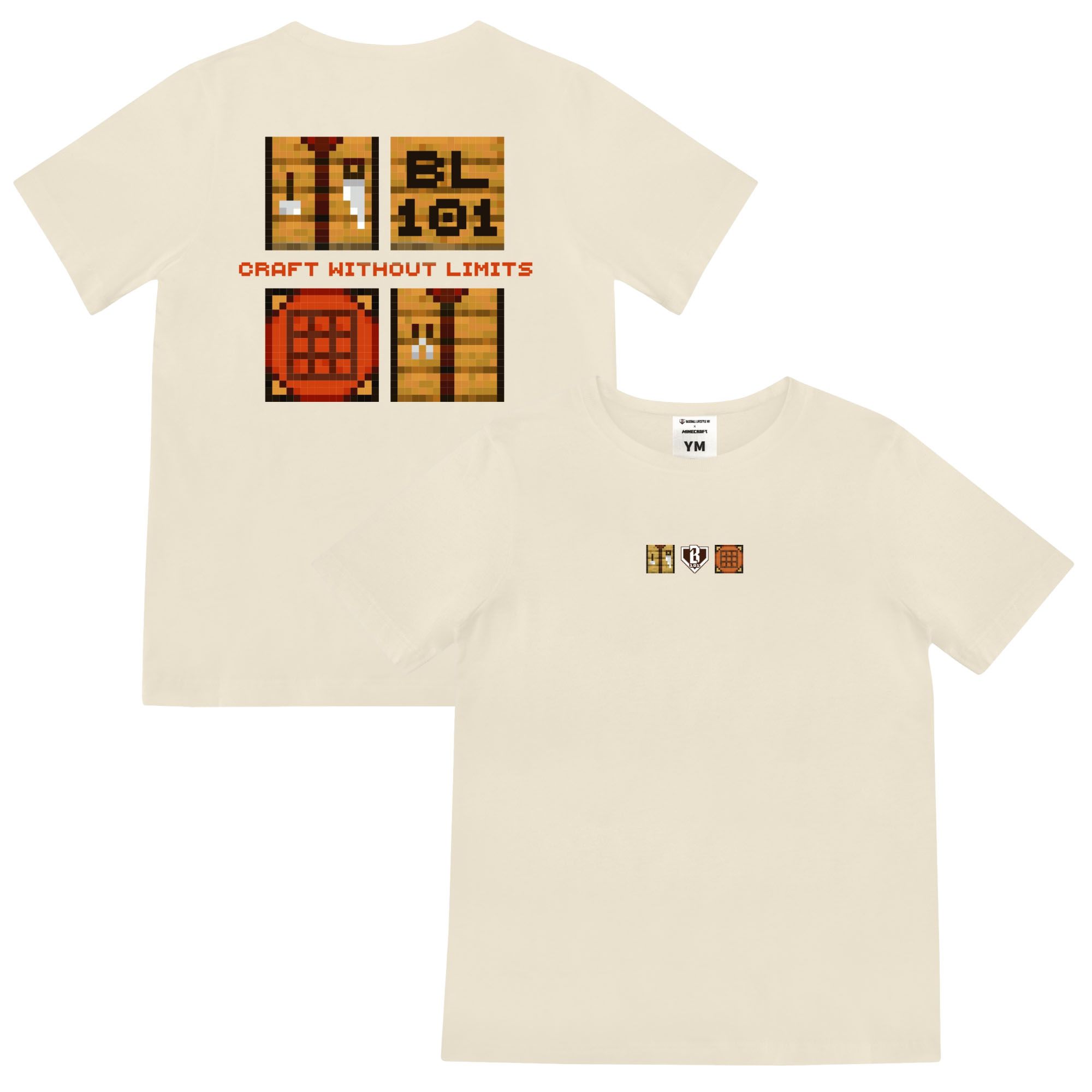 Baseball Lifestyle 101 x Minecraft Boys' Crafting Table T-Shirt
