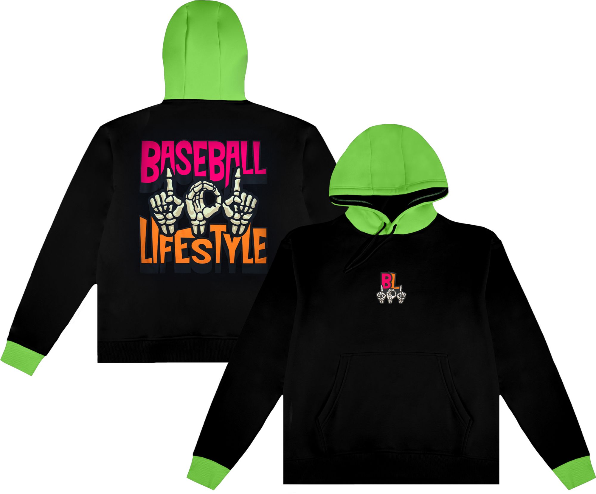 Baseball Lifestyle 101 Boys' Skeleton Hoodie
