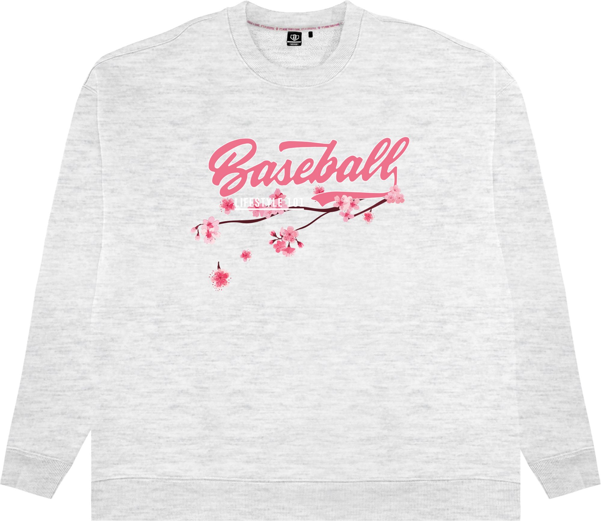 Baseball Lifestyle 101 Youth Cherry Blossom Crewneck